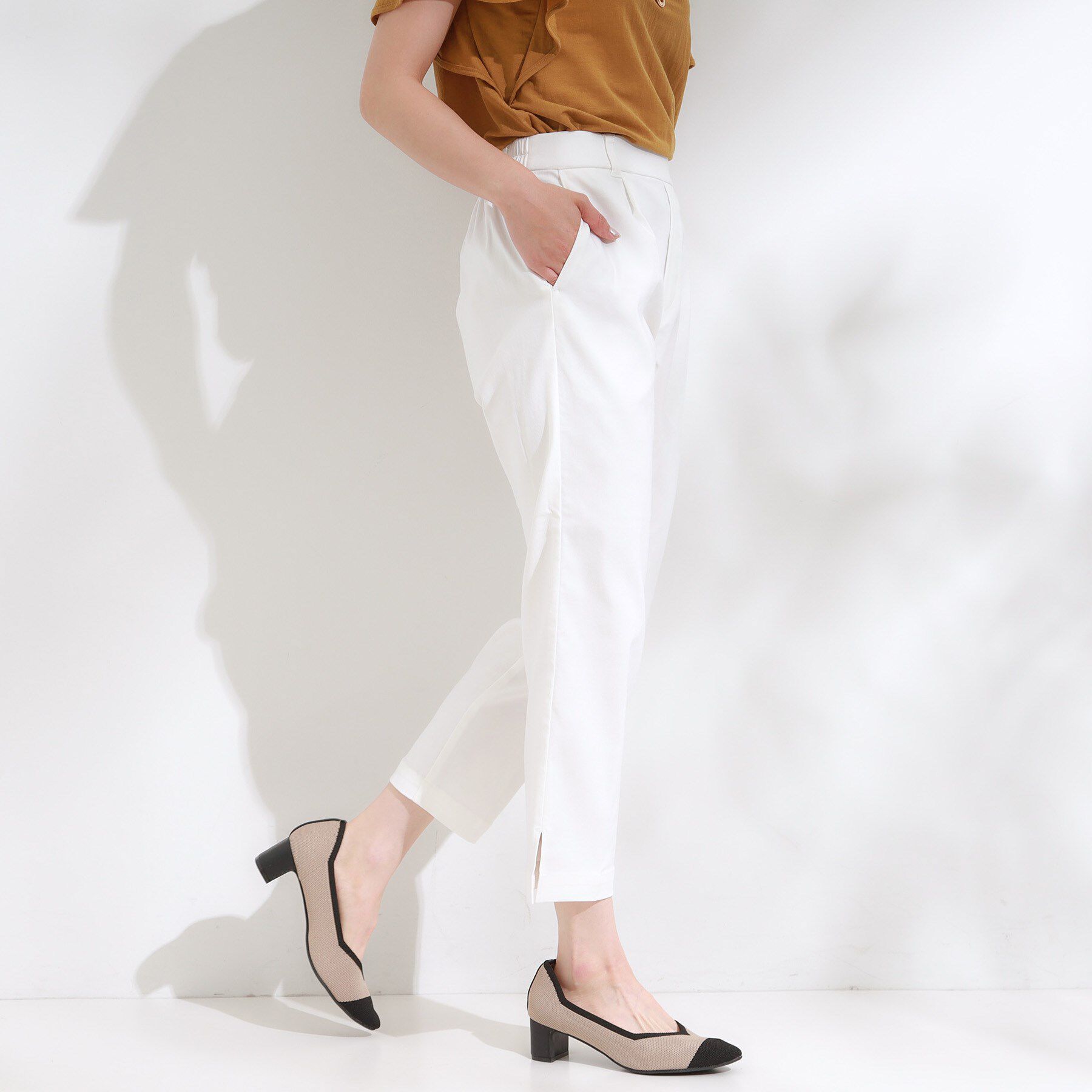 SHOO･LA･RUE「【S-LL/ひんやり】きれいめにもカジュアルにも サブリナパンツ」|その他|