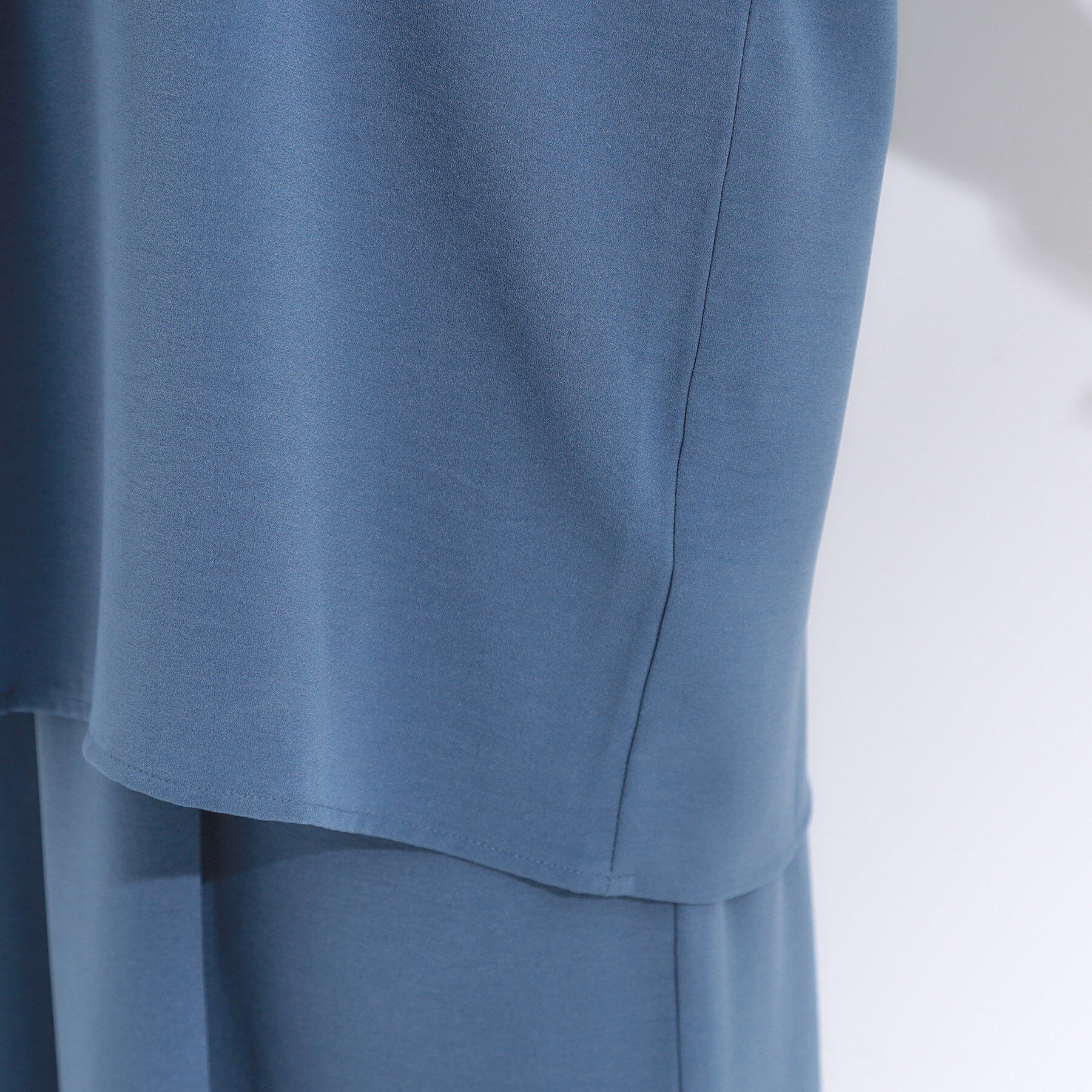 SHOO･LA･RUE「【S-LL/セットアップ可/ひんやり】きちんと見えで上品 お袖タック スキッパーブラウス」|シャツ・ブラウス|