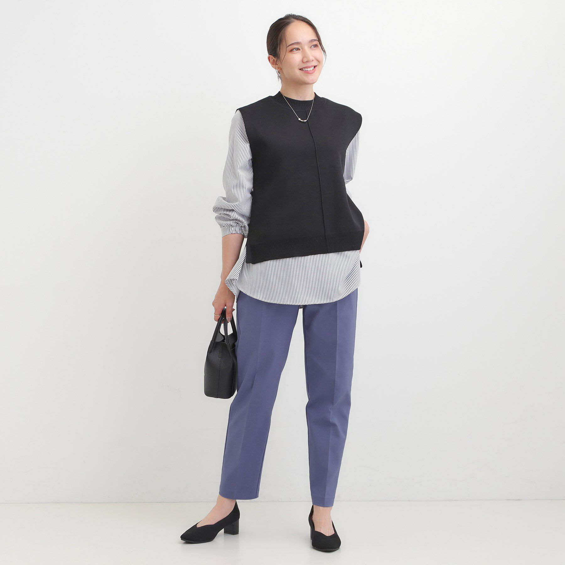 SHOO･LA･RUE「【洗濯機可/S-3L/美脚シルエット】ソフトスティックパンツ」|その他|