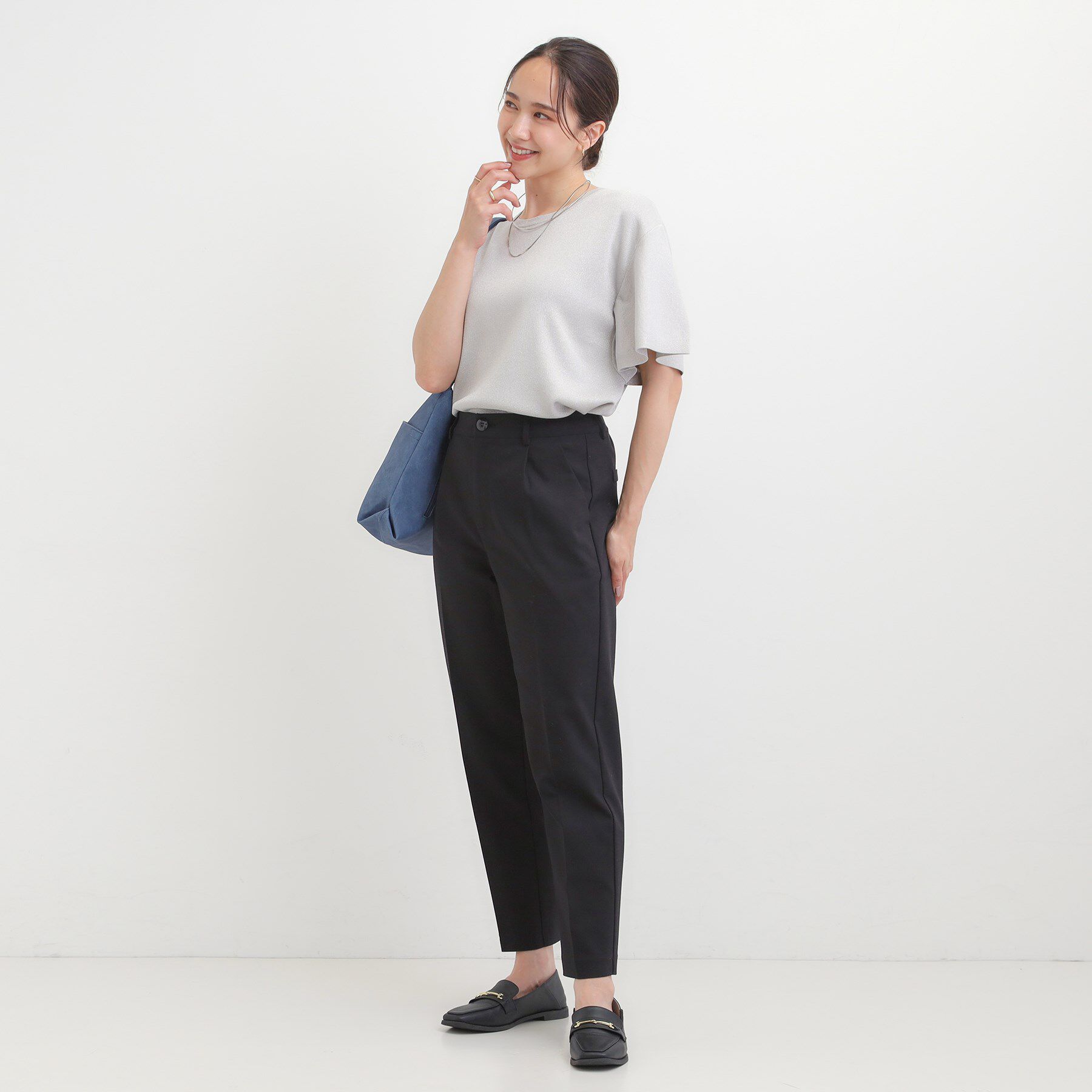 SHOO･LA･RUE「【洗濯機可/S-3L/美脚シルエット】ソフトスティックパンツ」|その他|