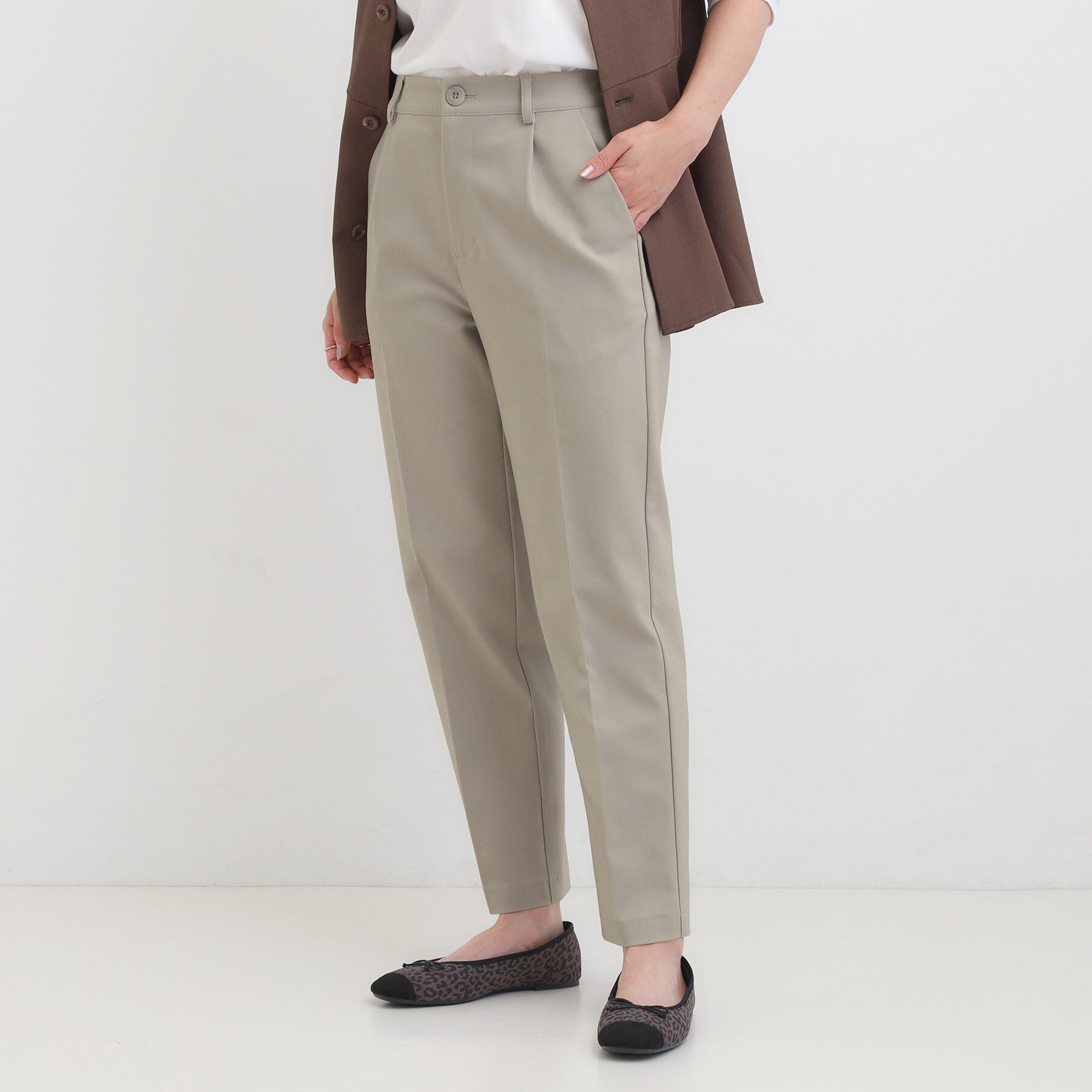 SHOO･LA･RUE「【洗濯機可/S-3L/美脚シルエット】ソフトスティックパンツ」|その他|