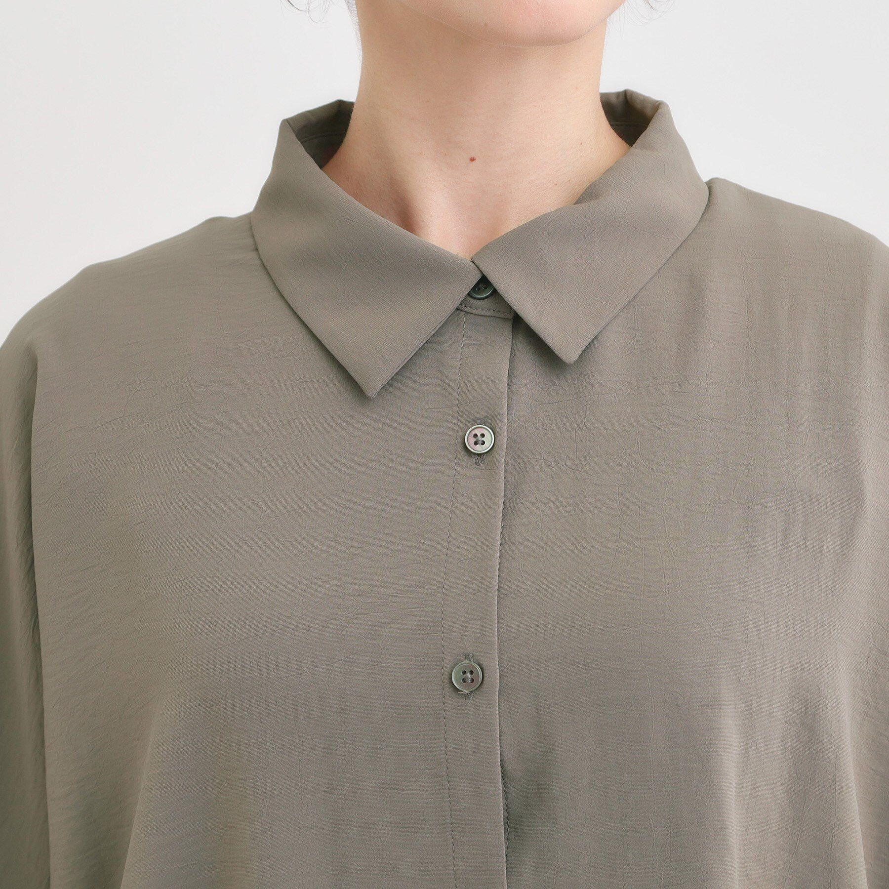 SHOO･LA･RUE「【S-LL/ひんやり】肌離れよくサラサラタッチが癖になる バックギャザーチュニック」|チュニック|