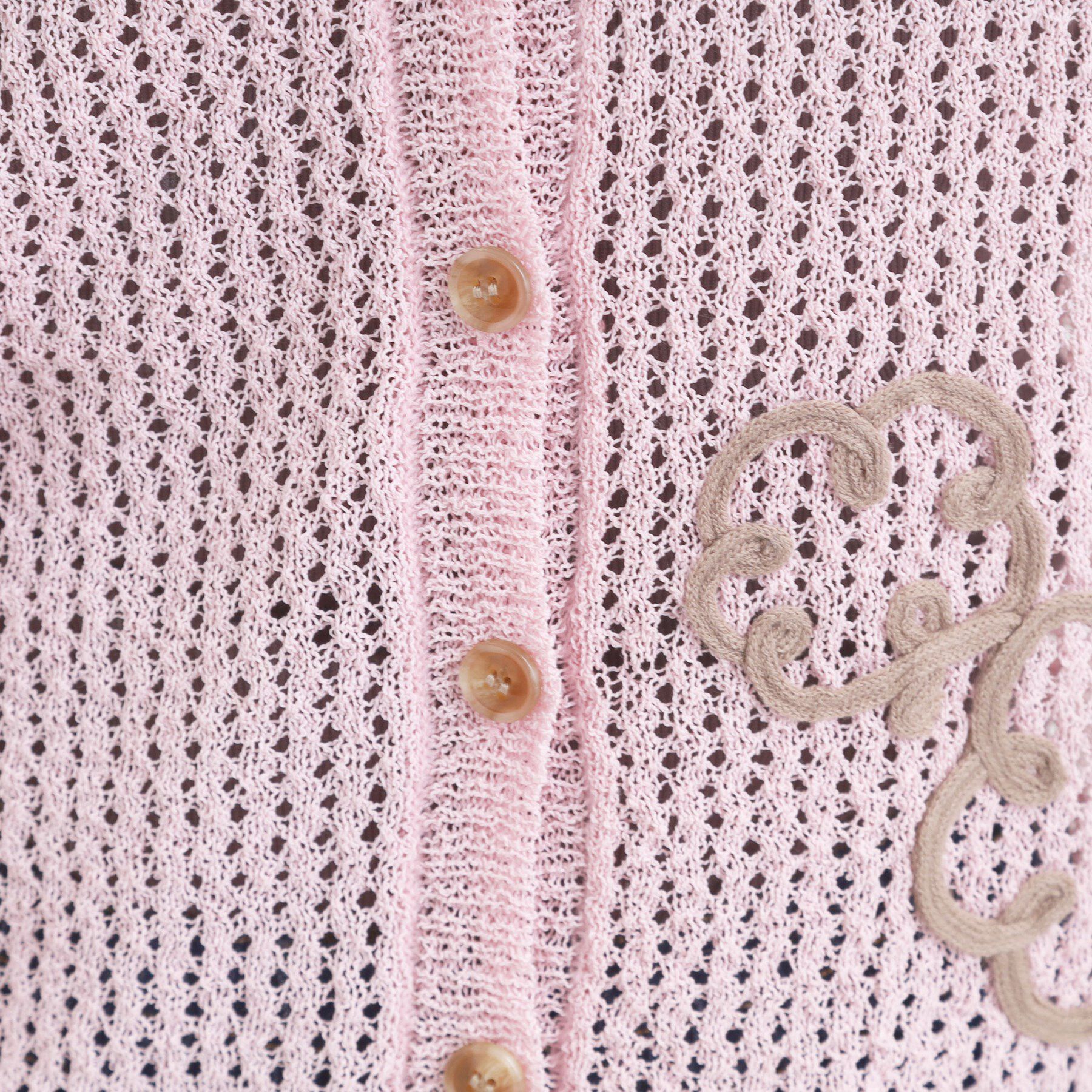 SHOO･LA･RUE「コード刺繍アソートメッシュカーディガン」|カーディガン|