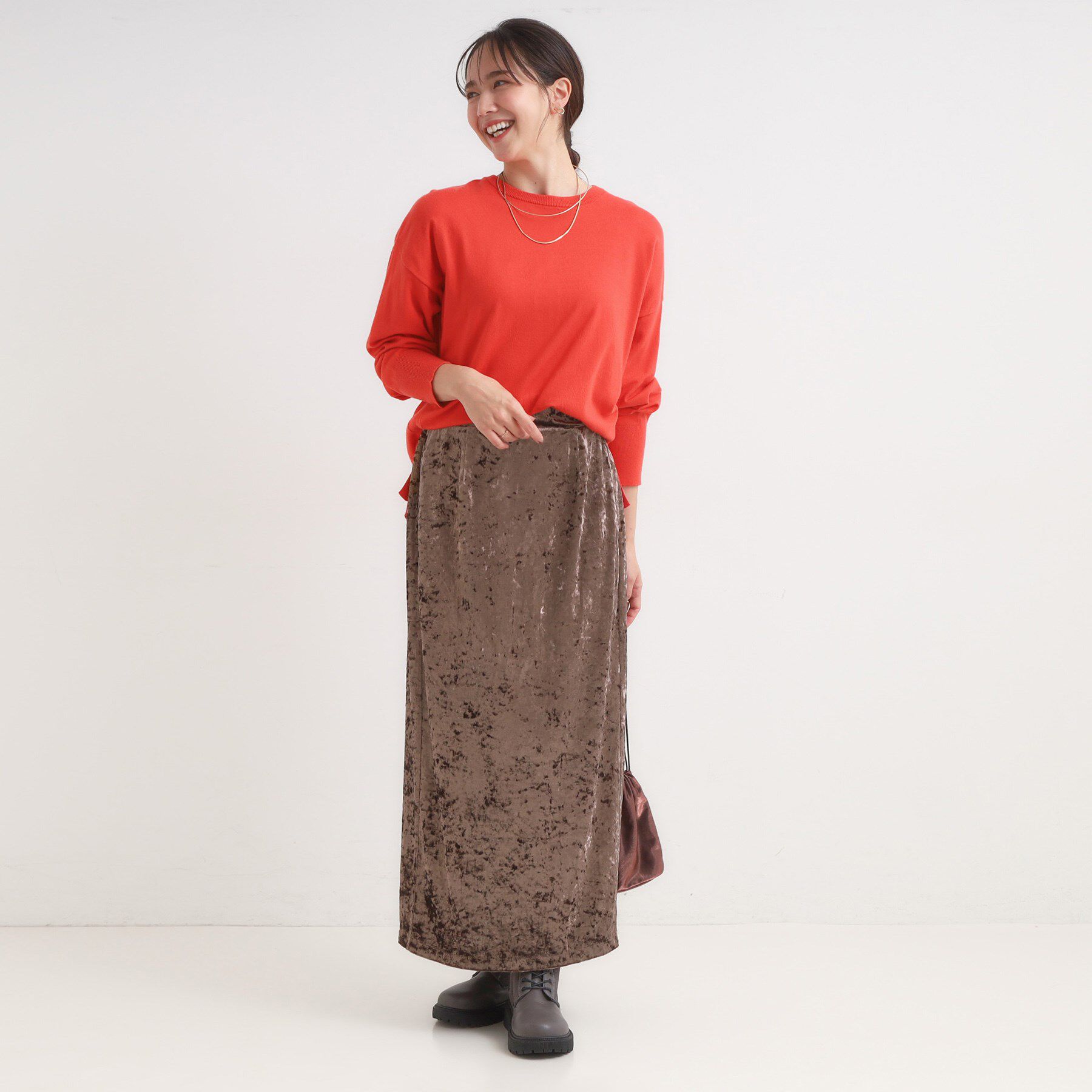 SHOO･LA･RUE「【洗える/S-LL】きれいめにもカジュアルにも もちもちコクーンニット」|ニット・セーター|