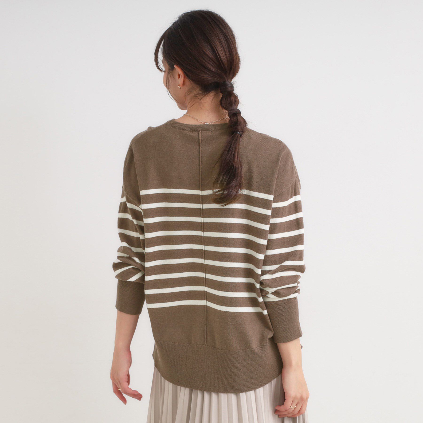 SHOO･LA･RUE「【洗える/S-LL】きれいめにもカジュアルにも もちもちコクーンニット」|ニット・セーター|