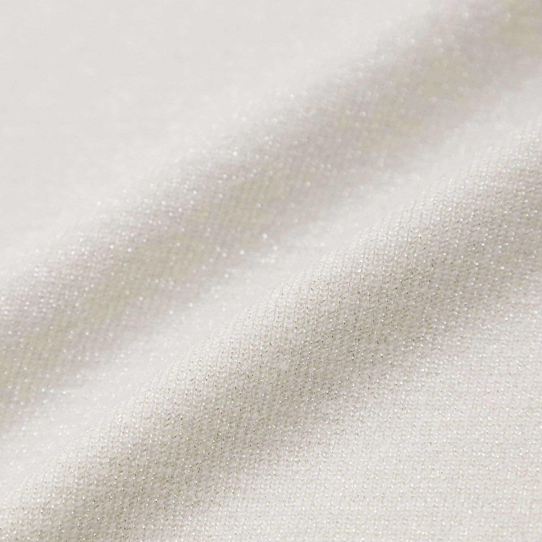 SHOO･LA･RUE「【S-LL】お袖タックが女性らしさをプラス 華やかラメニット」|ニット・セーター|