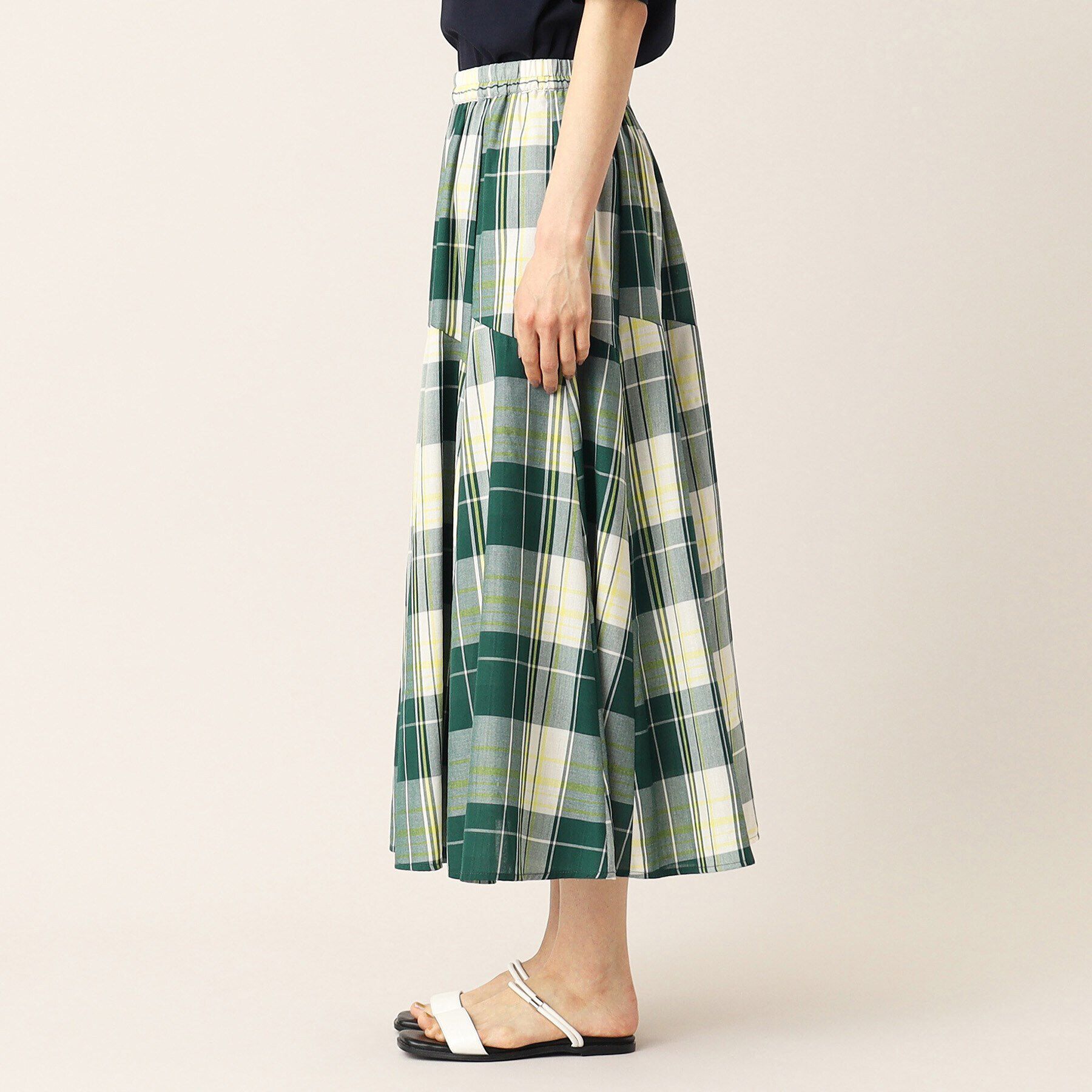 Dessin「【ウエストゴム・洗える】切り替えフレアスカート（XS～L）」|スカート|