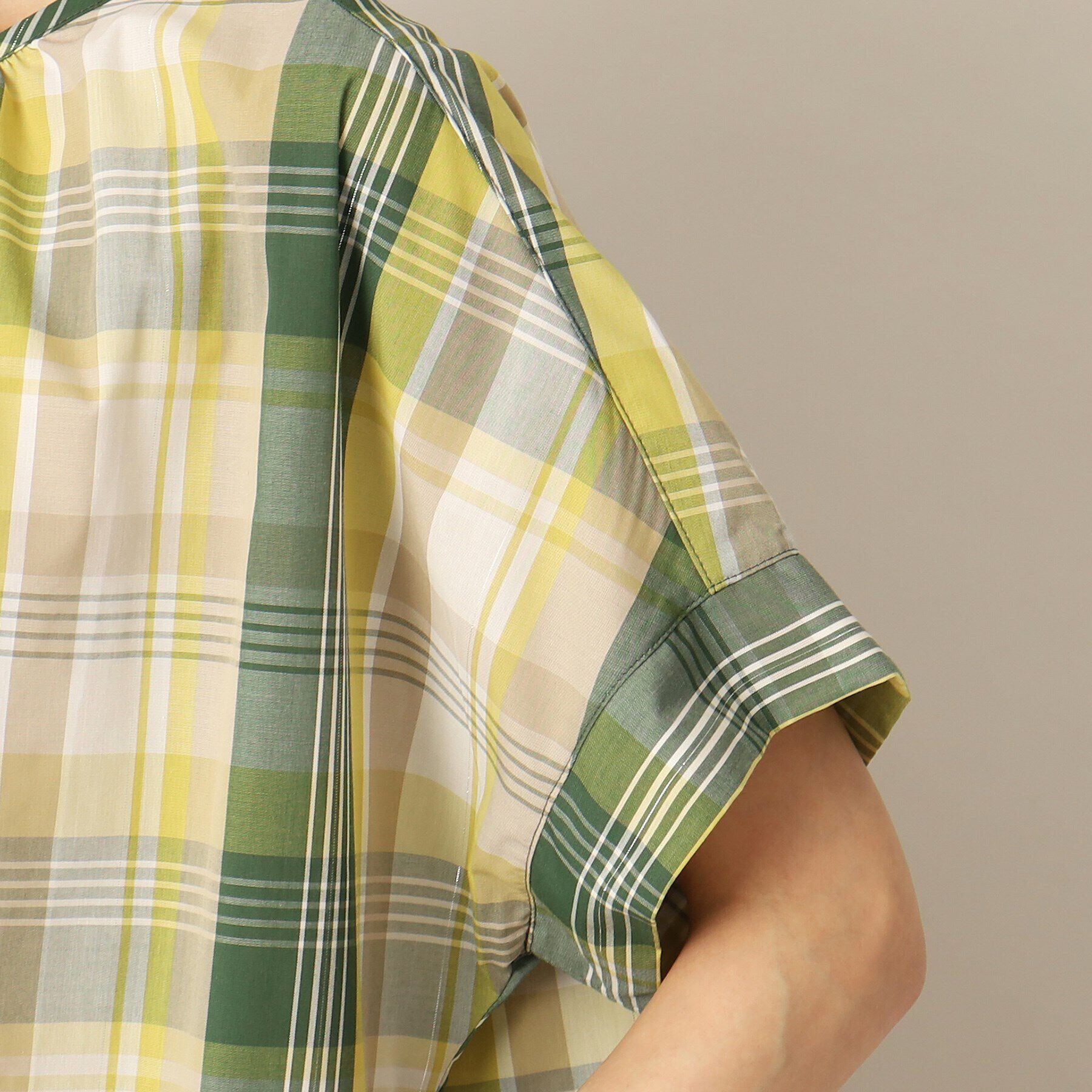 Dessin「【洗える】ラメチェック柄ワンピース」|ワンピース|