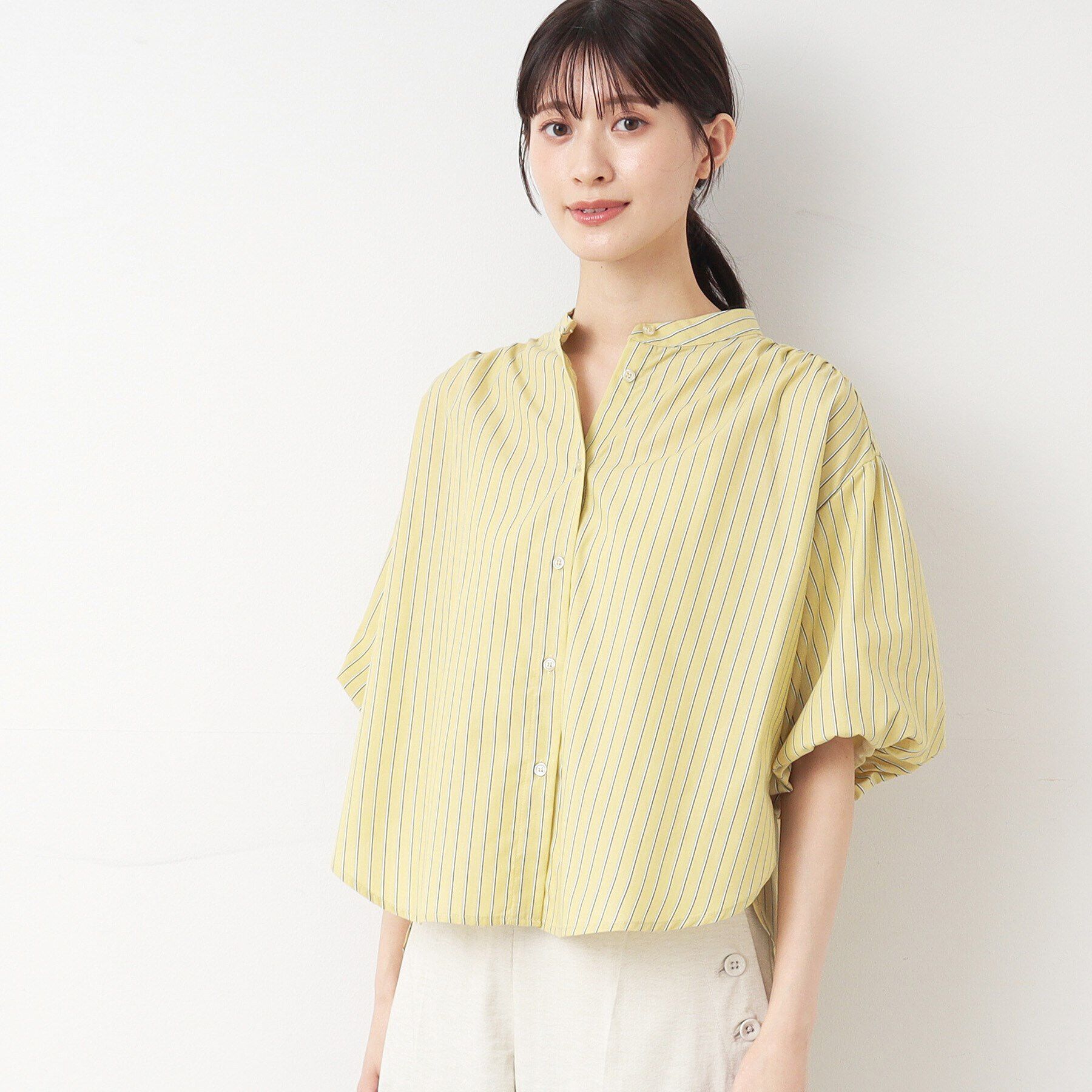 Dessin「【洗える】バルーンスリーブブラウス」|シャツ・ブラウス|