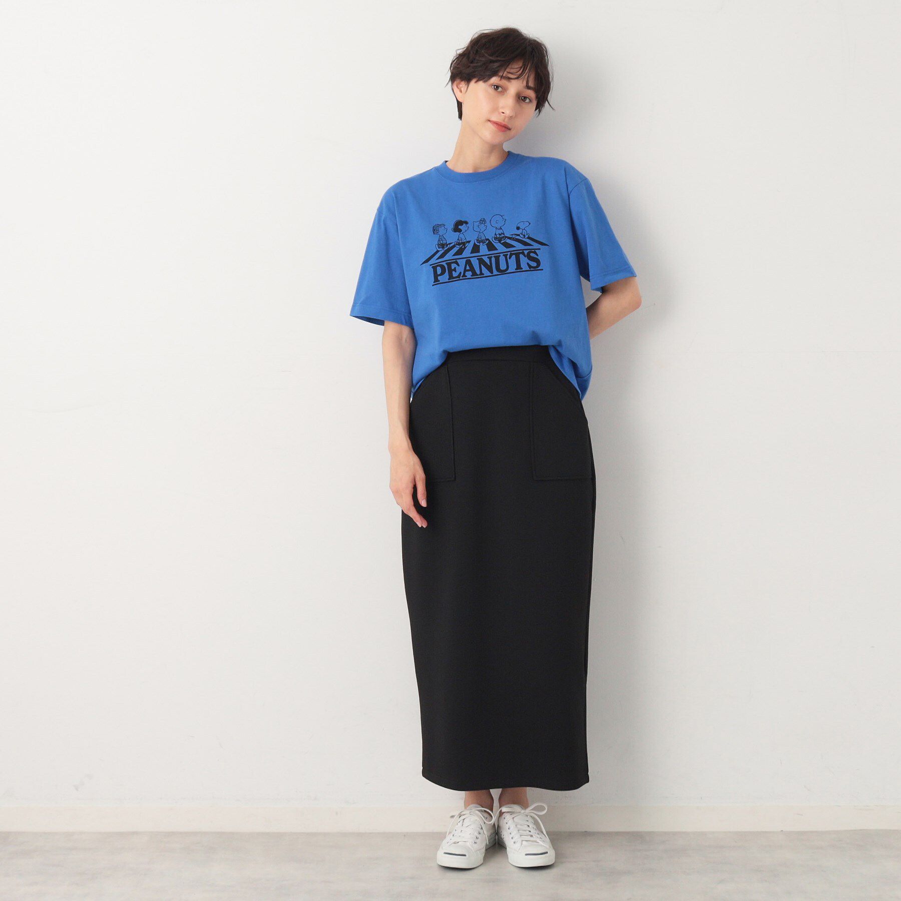 Dessin「【洗える】ダンボールジャージストレートスカート（XS～L）」|スカート|