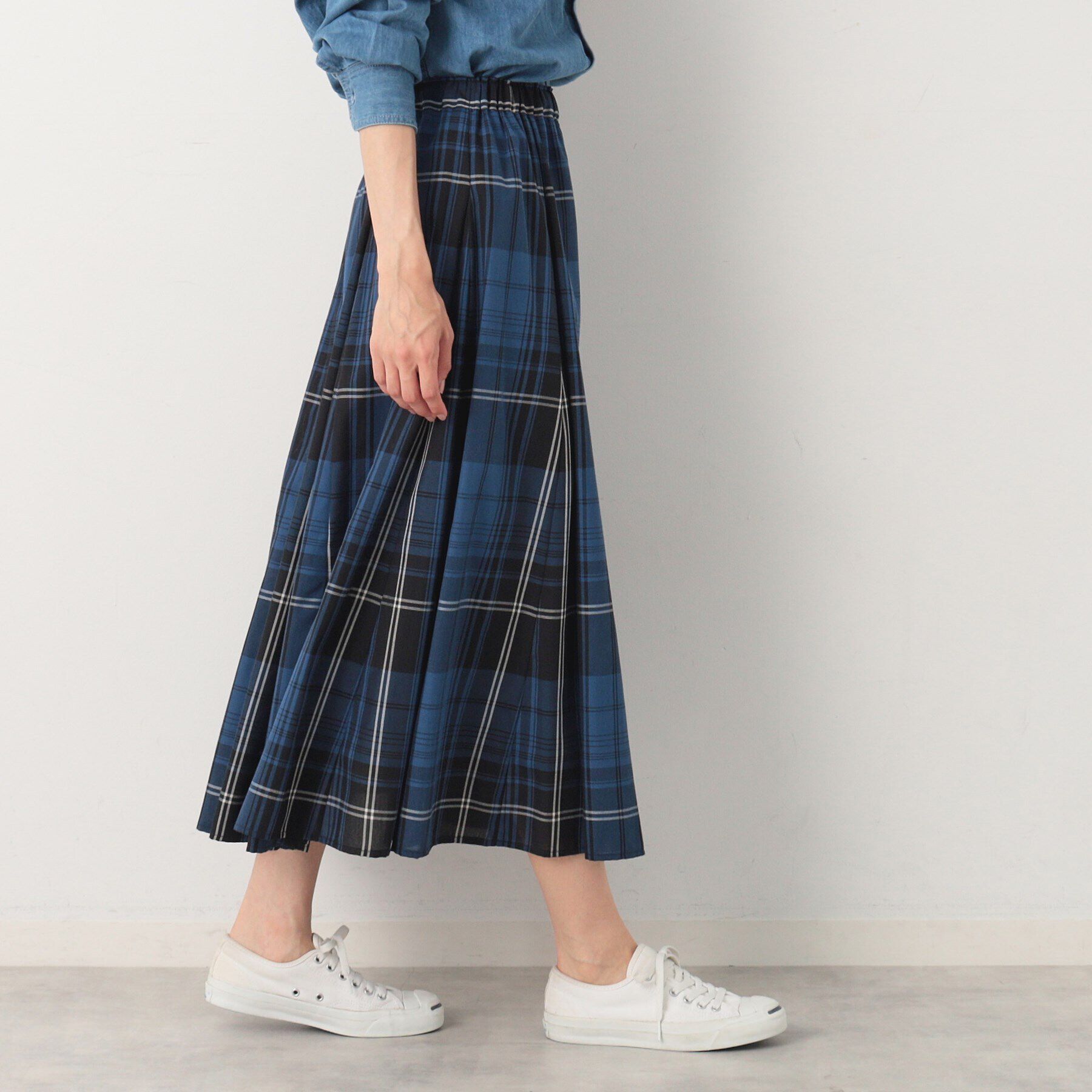 Dessin「【秋色登場・ウエストゴム】映えチェックスカート（XS～L）」|スカート|