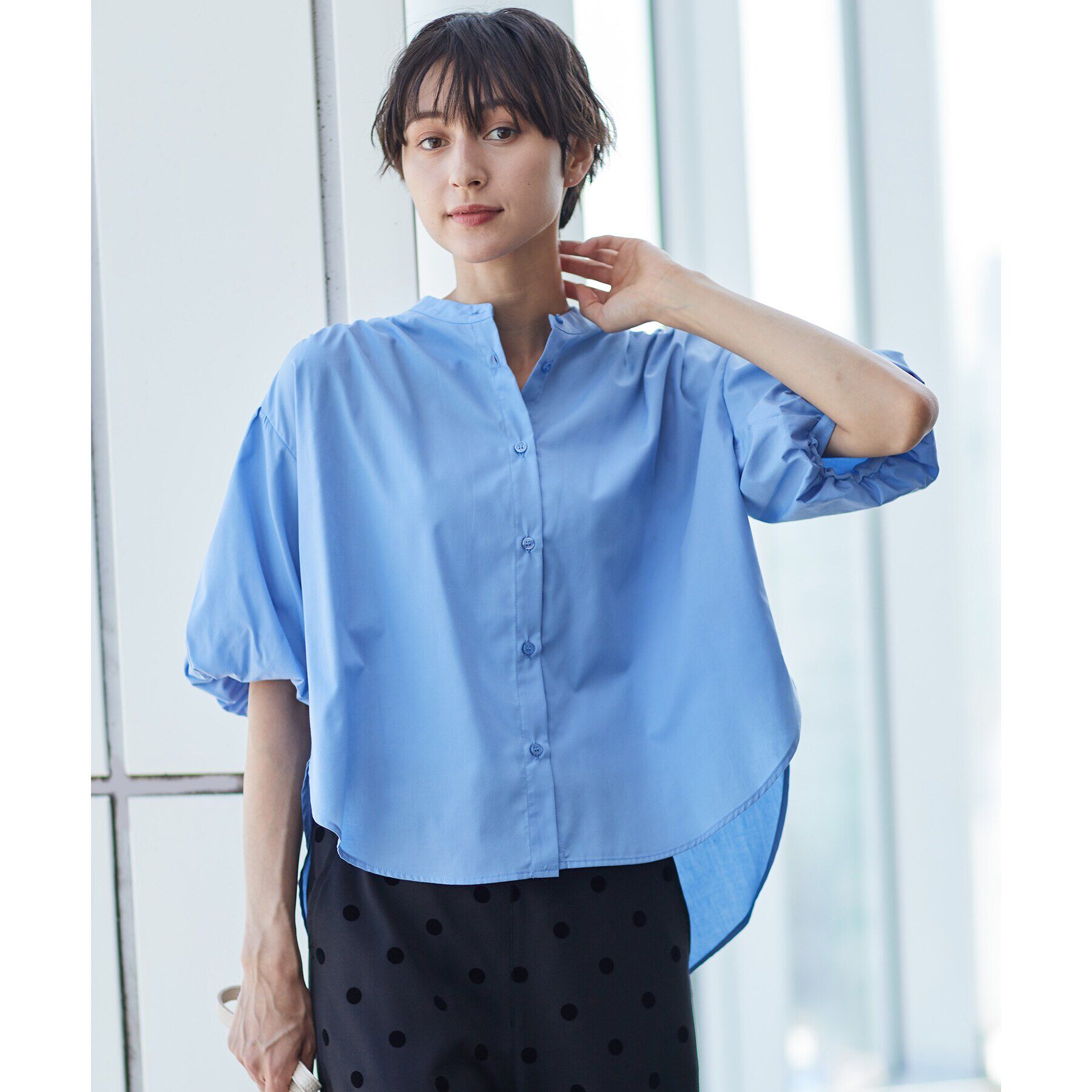 Dessin「【洗える】バルーンスリーブブラウス」|シャツ・ブラウス|