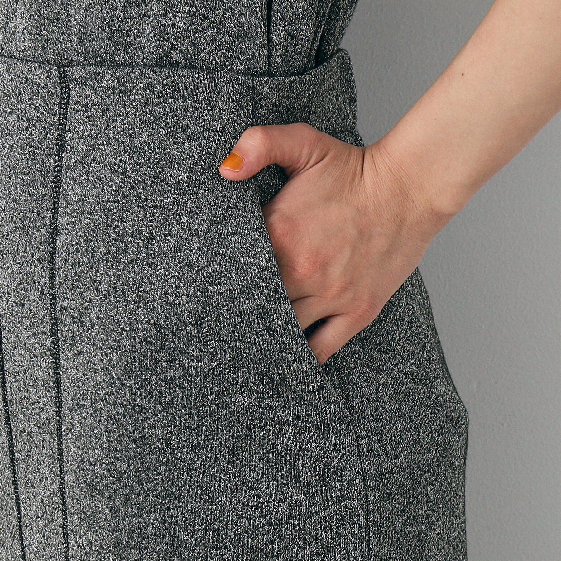 Dessin「【洗える】ラメ裏毛タイトスカート」|スカート|