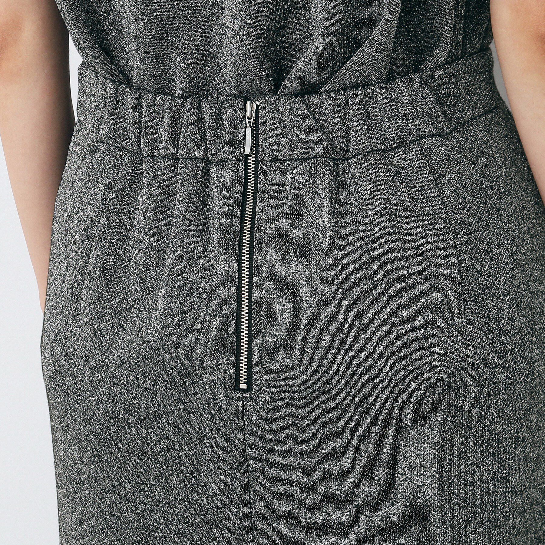 Dessin「【洗える】ラメ裏毛タイトスカート」|スカート|