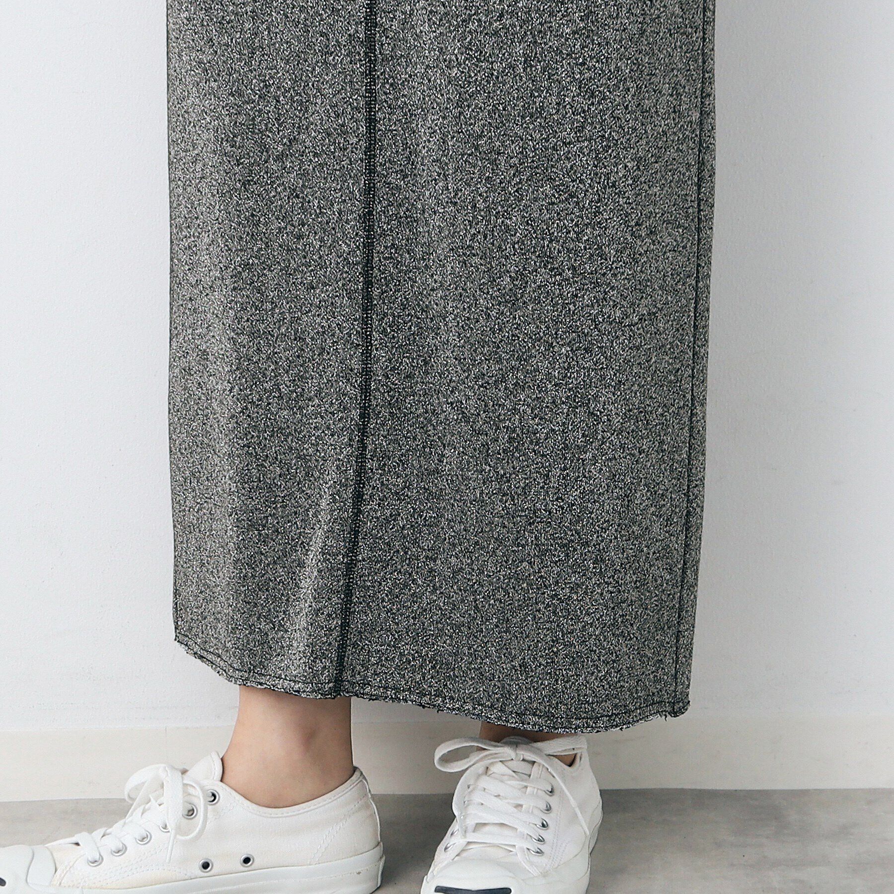 Dessin「【洗える】ラメ裏毛タイトスカート」|スカート|