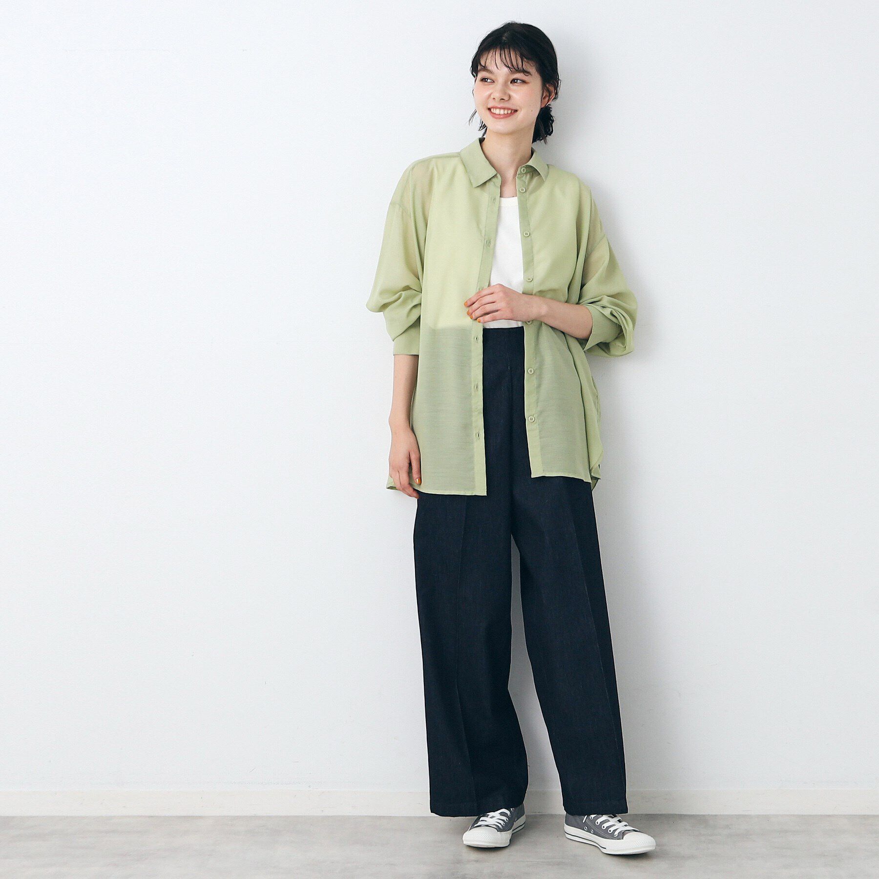 Dessin「シアーオーバーシャツ」|シャツ・ブラウス|