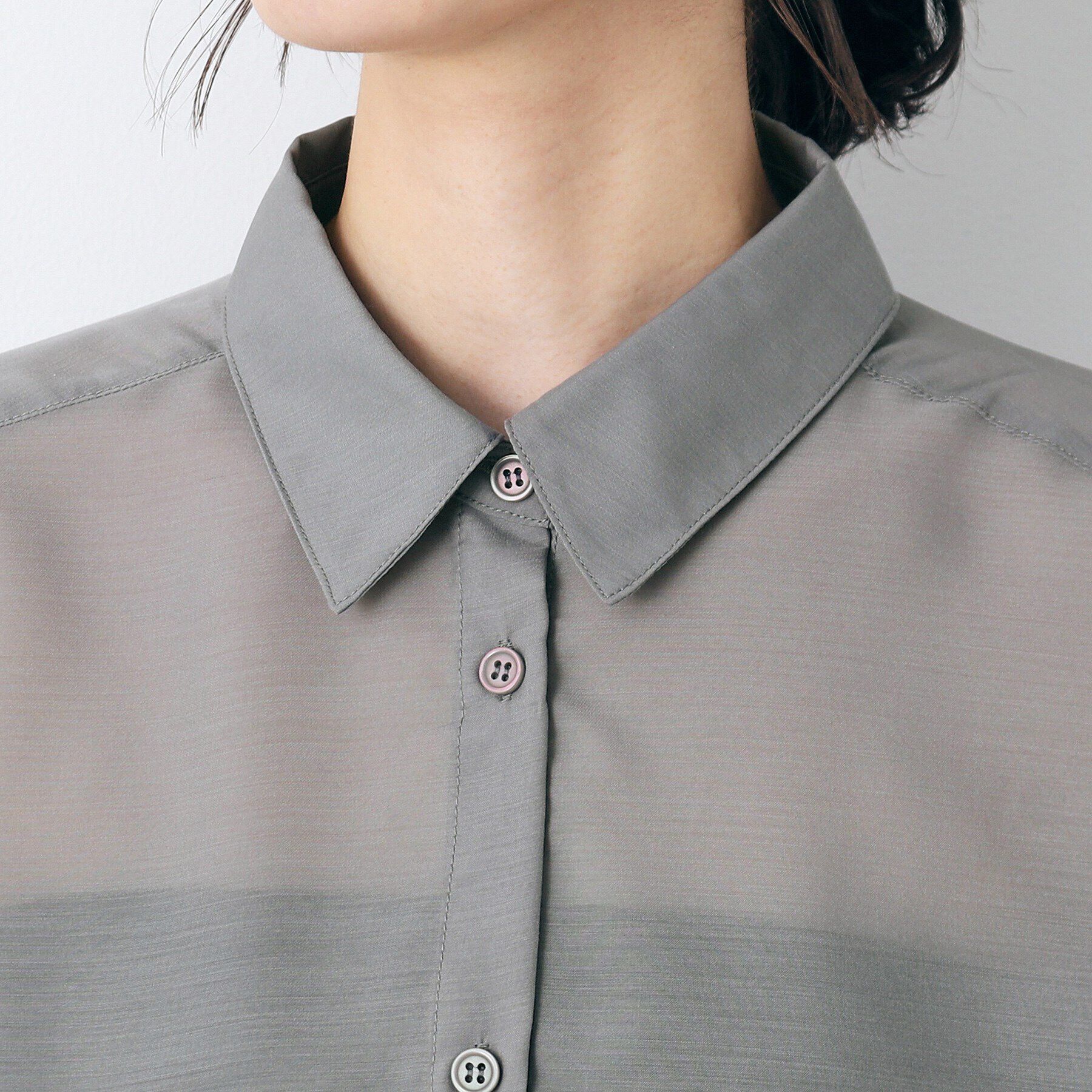 Dessin「シアーオーバーシャツ」|シャツ・ブラウス|