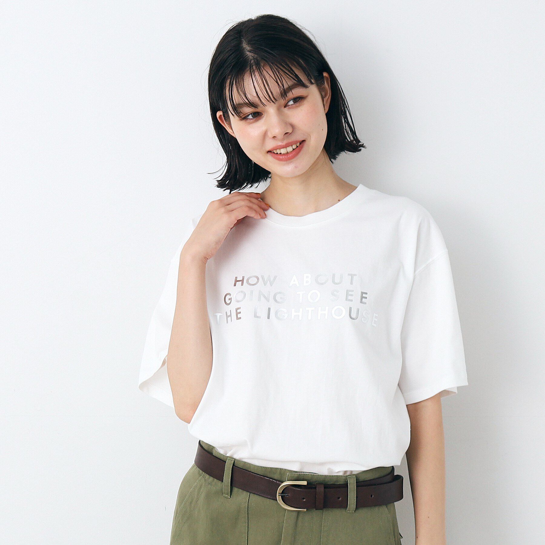 Dessin「レタード箔プリントTシャツ（XS～L）」|Tシャツ・カットソー|