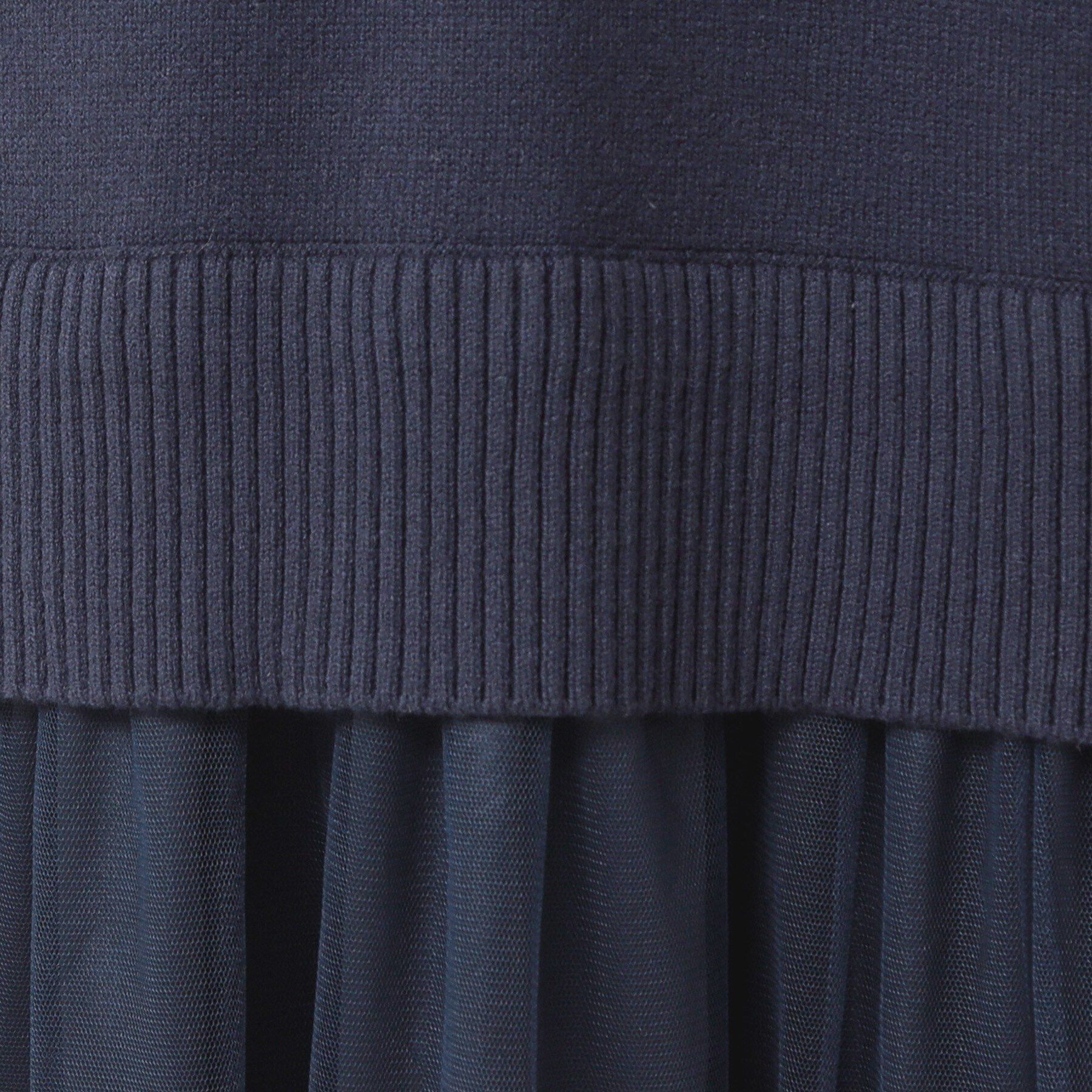 Dessin「【洗える】チュールスカートドッキングワンピース」|ワンピース|