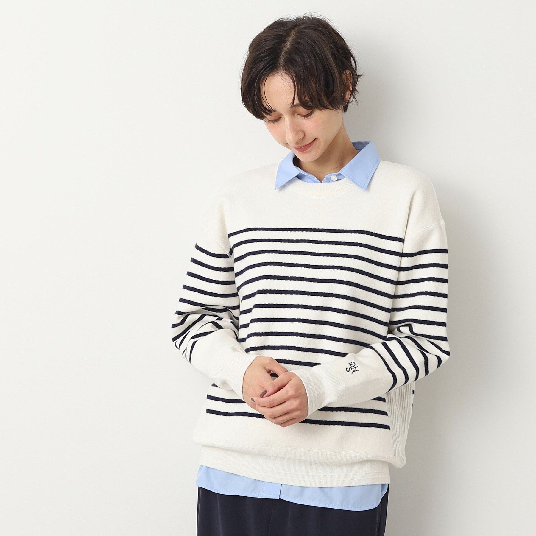 Dessin「【ユニセックス・洗える】コットンカシミヤケーブルニット」|ニット・セーター|