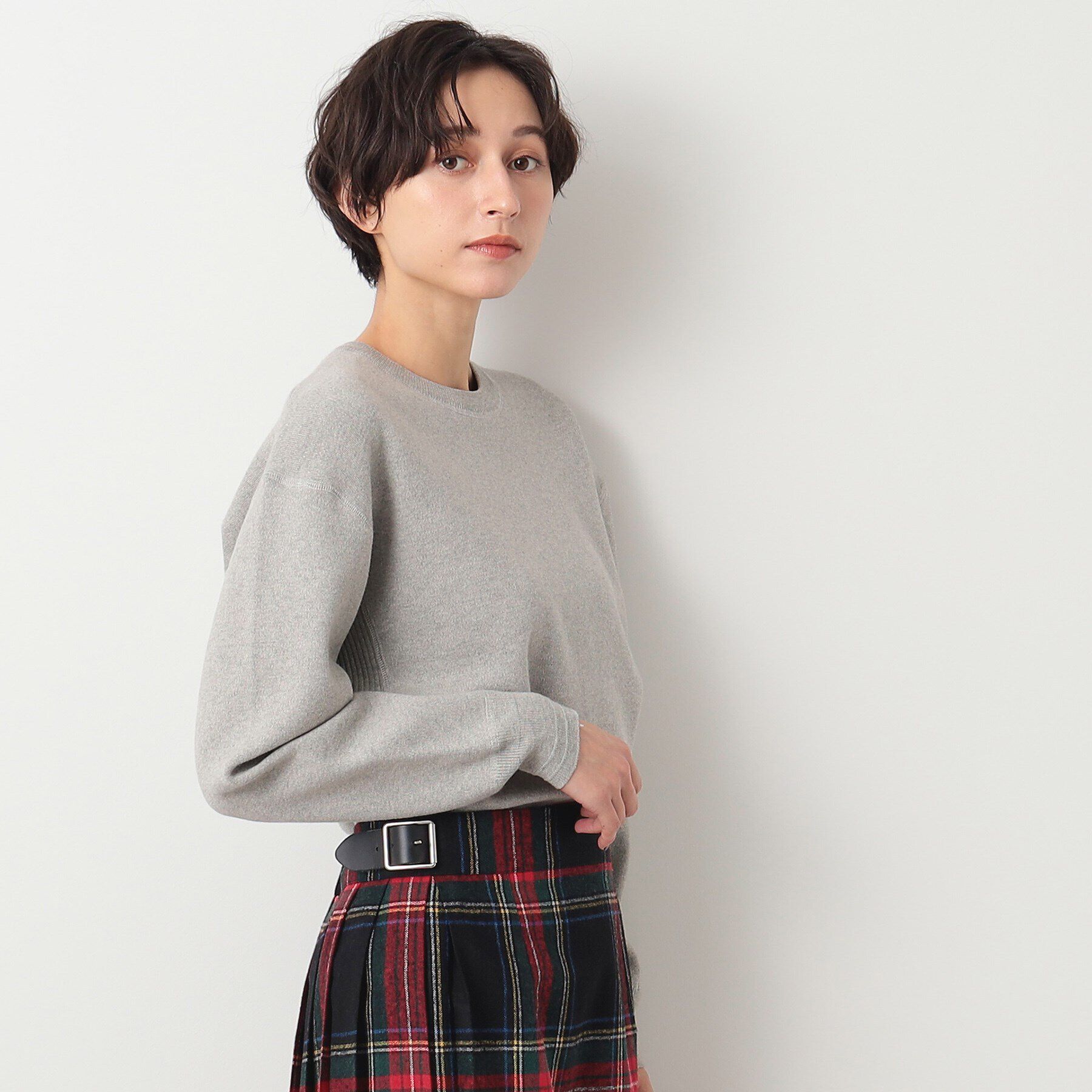 Dessin「【ユニセックス・洗える】コットンカシミヤケーブルニット」|ニット・セーター|