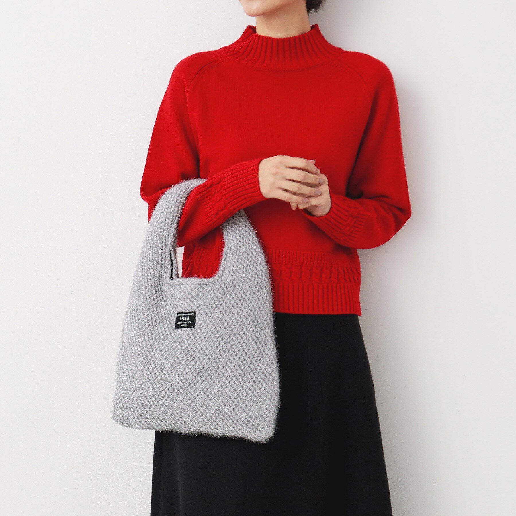 Dessin「ラメニットトート」|トートバッグ|