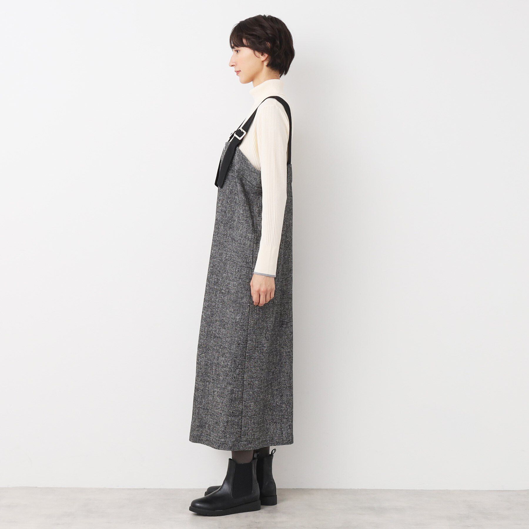 Dessin「【洗える】ツイードジャンパースカート」|ワンピース|