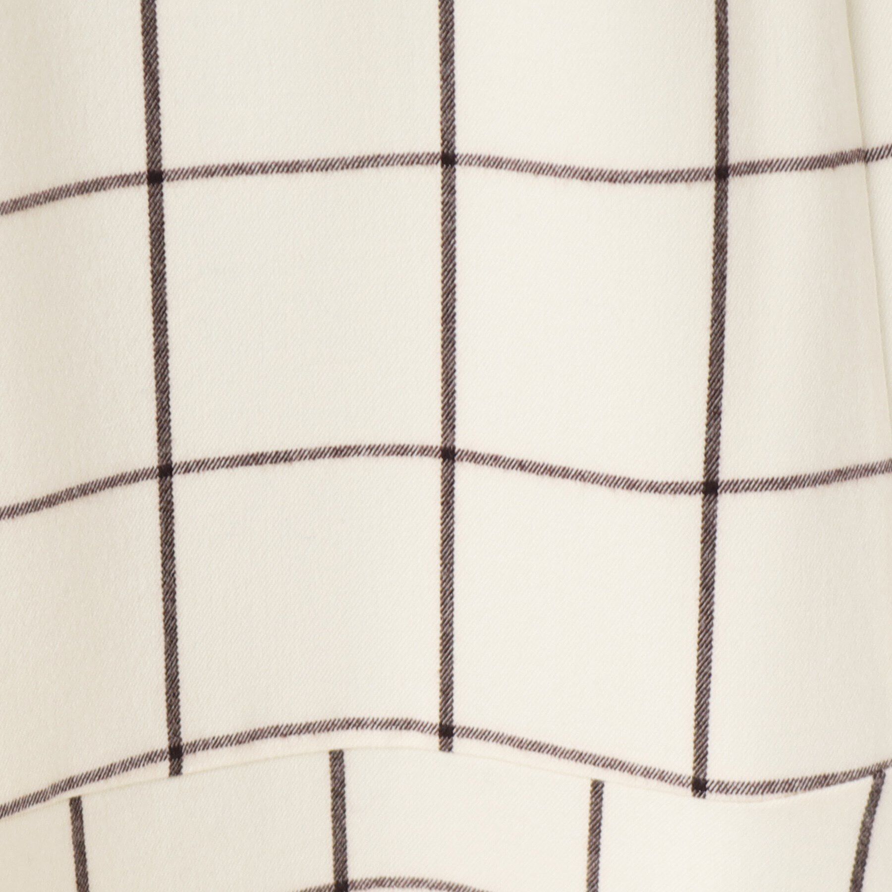 Dessin「【後ろゴム・洗える】起毛チェック柄切り替えフレアスカート（XS～L）」|スカート|