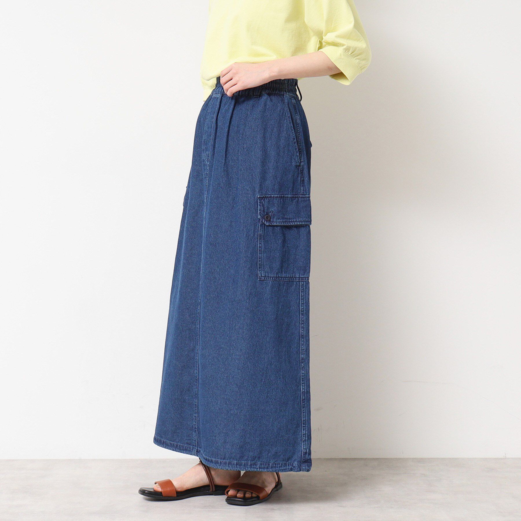 Dessin「【ウエストゴム・洗える】ドロストデニムスカート（S～L）」|スカート|