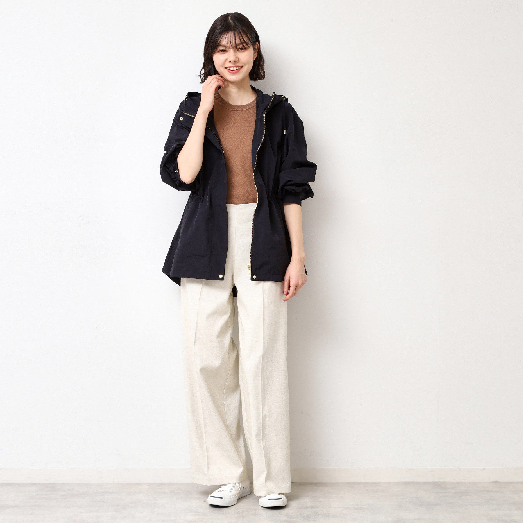 Dessin「ドロストフーデットライトブルゾン（S～L）」|ブルゾン・スタジャン|