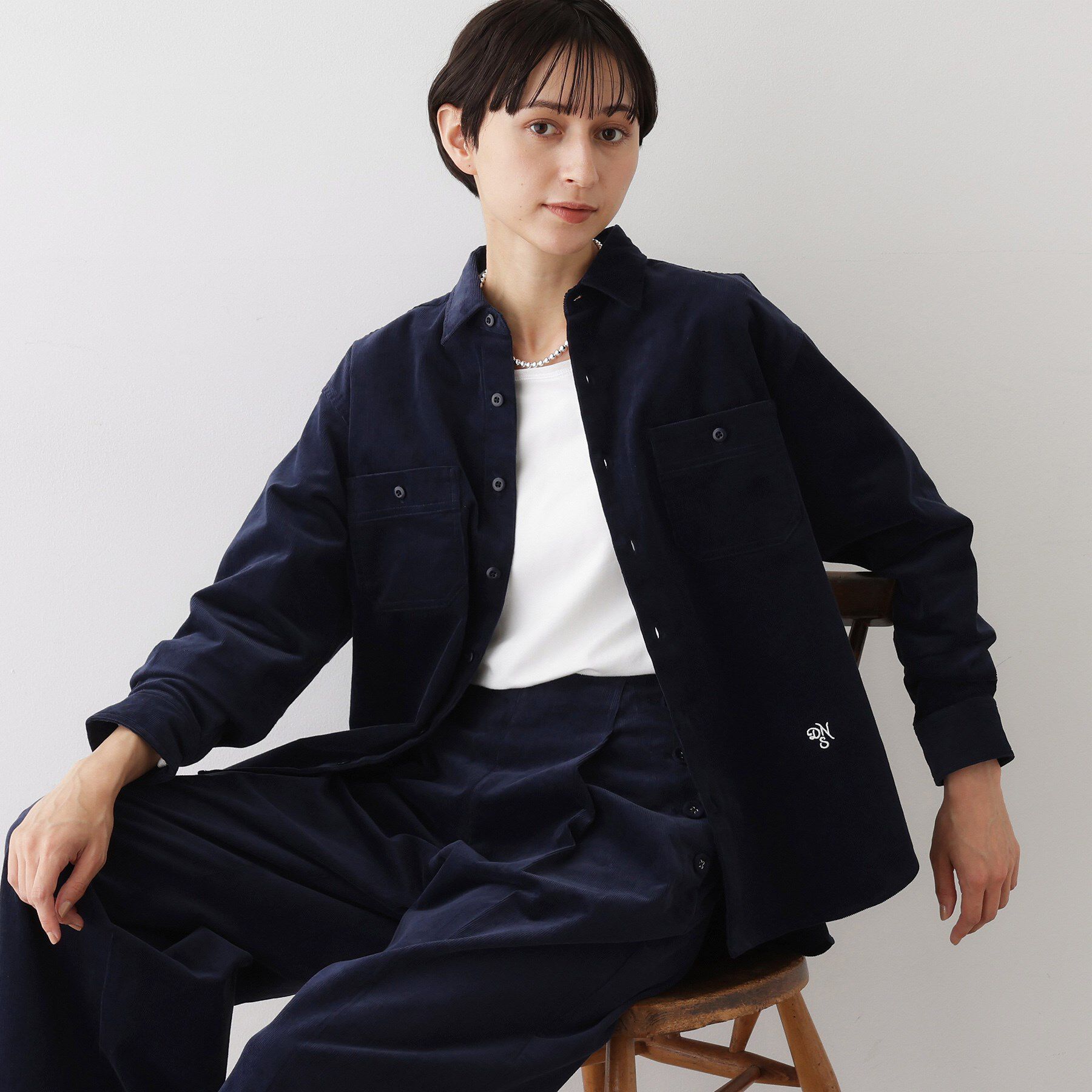 Dessin「【ユニセックス/セットアップ可】コーデュロイシャツ」|シャツ・ブラウス|