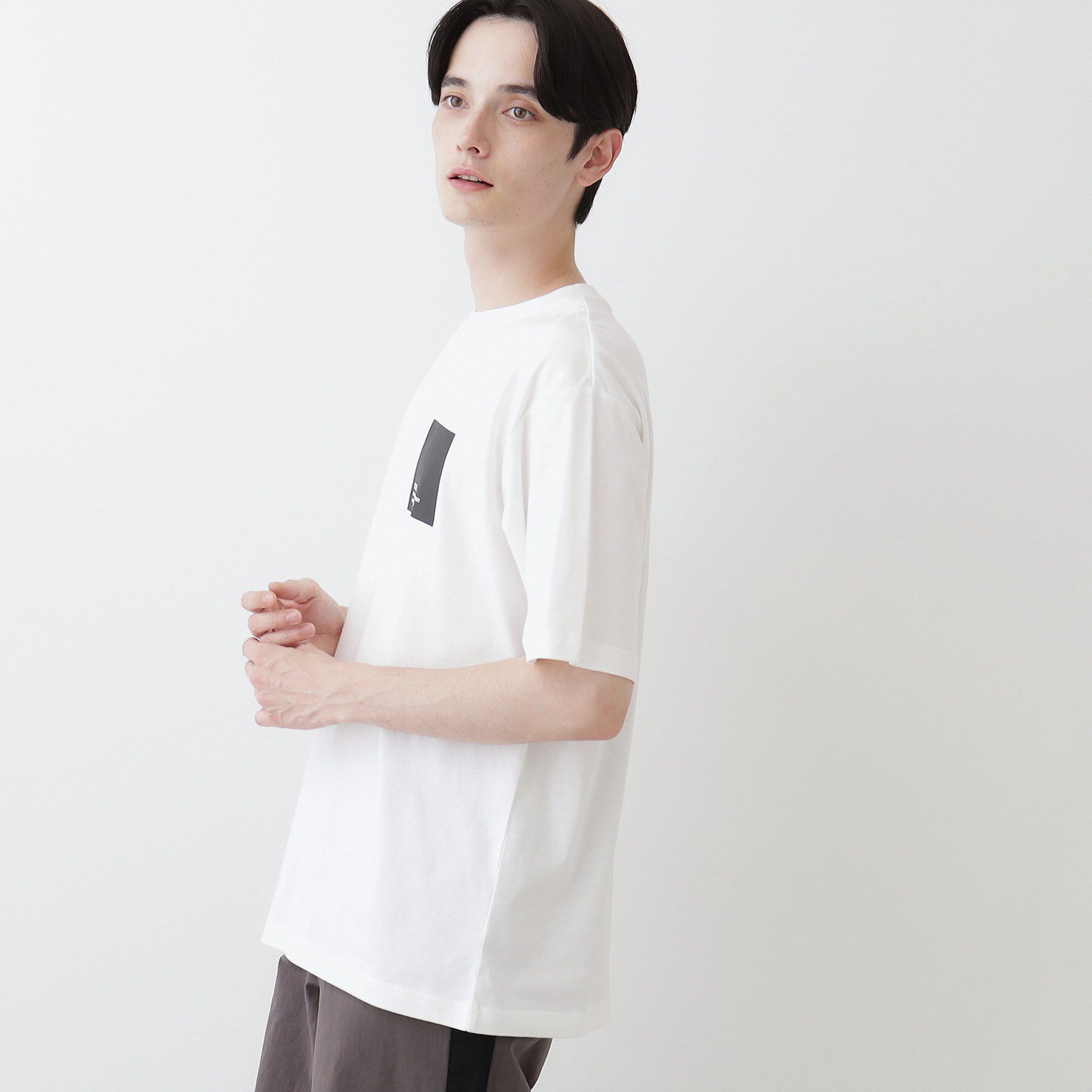 Dessin「【洗える】オーガニックコットンロゴ入り半袖Tシャツ」|Tシャツ・カットソー|