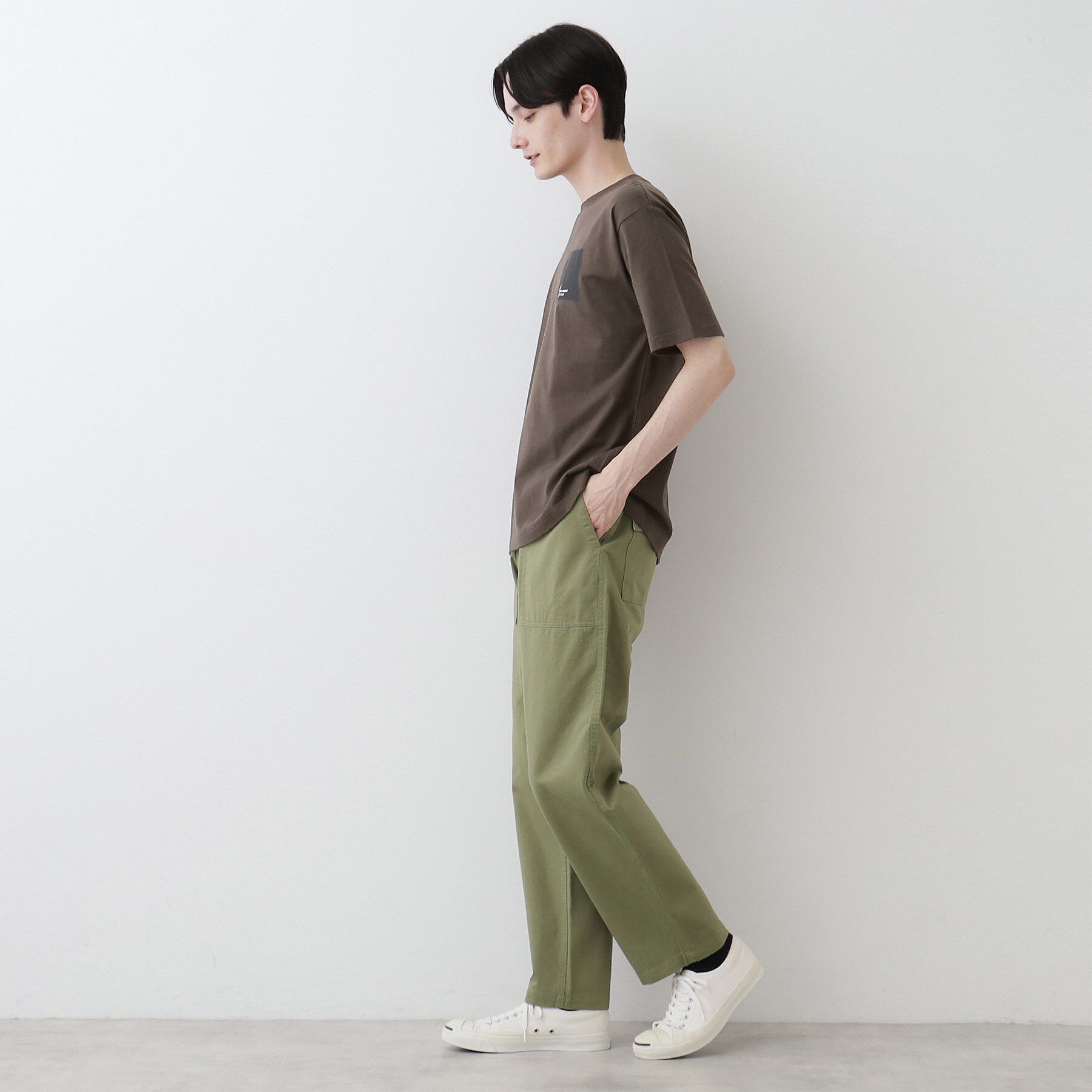 Dessin「【洗える】オーガニックコットンロゴ入り半袖Tシャツ」|Tシャツ・カットソー|