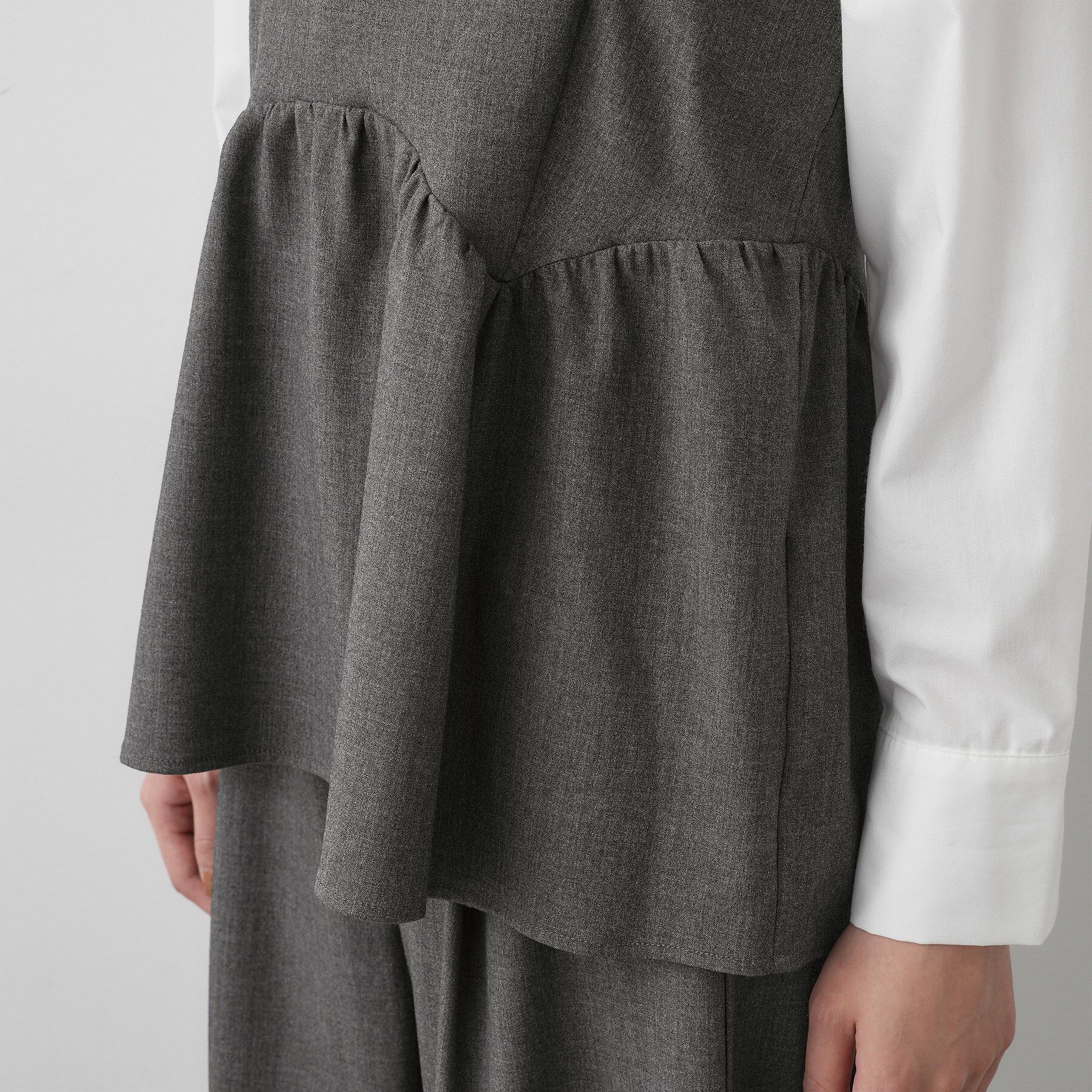 Dessin「【セットアップ可・洗える】ギャザーレイヤードキャミソール」|キャミソール|