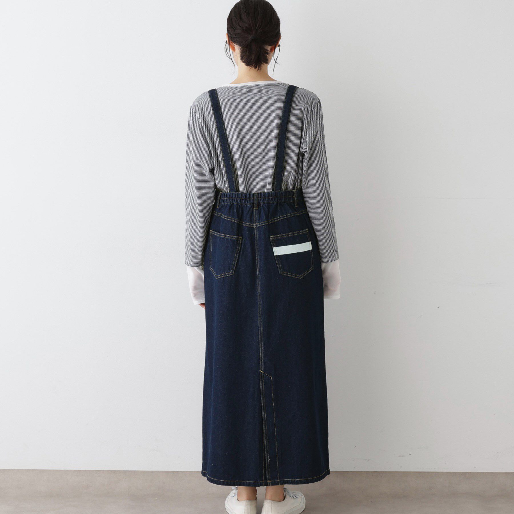 Dessin「【2WAY・洗える】デニムジャンパースカート」|スカート|
