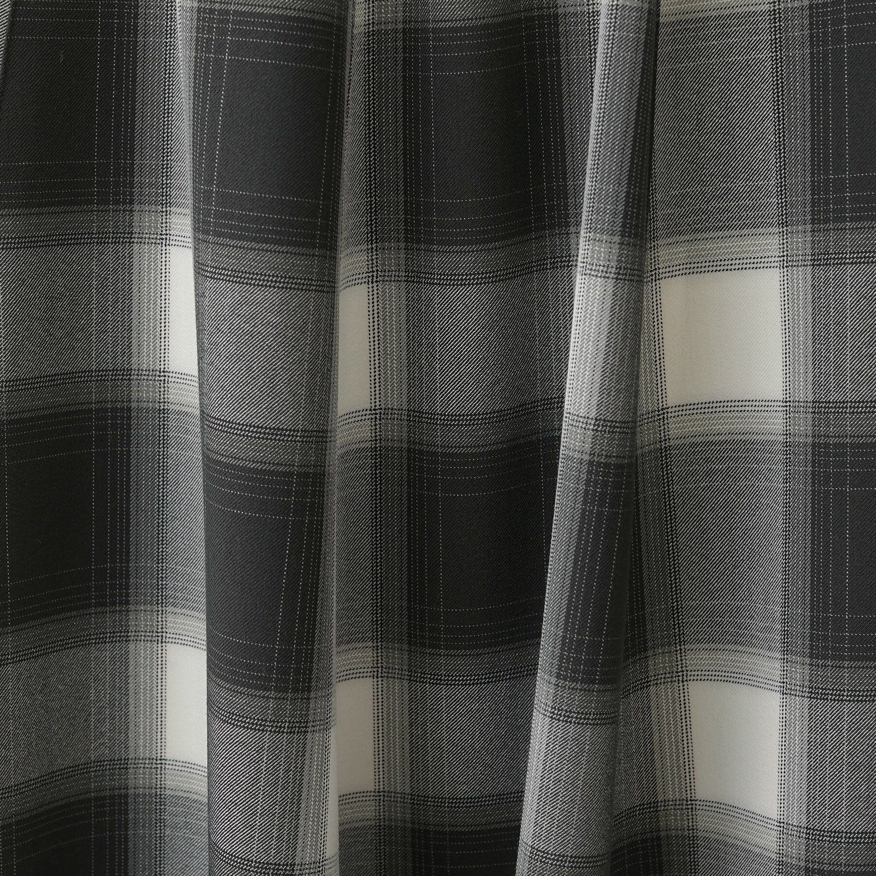 Dessin「【洗える・ウエストゴム】チェック柄フレアスカート」|スカート|