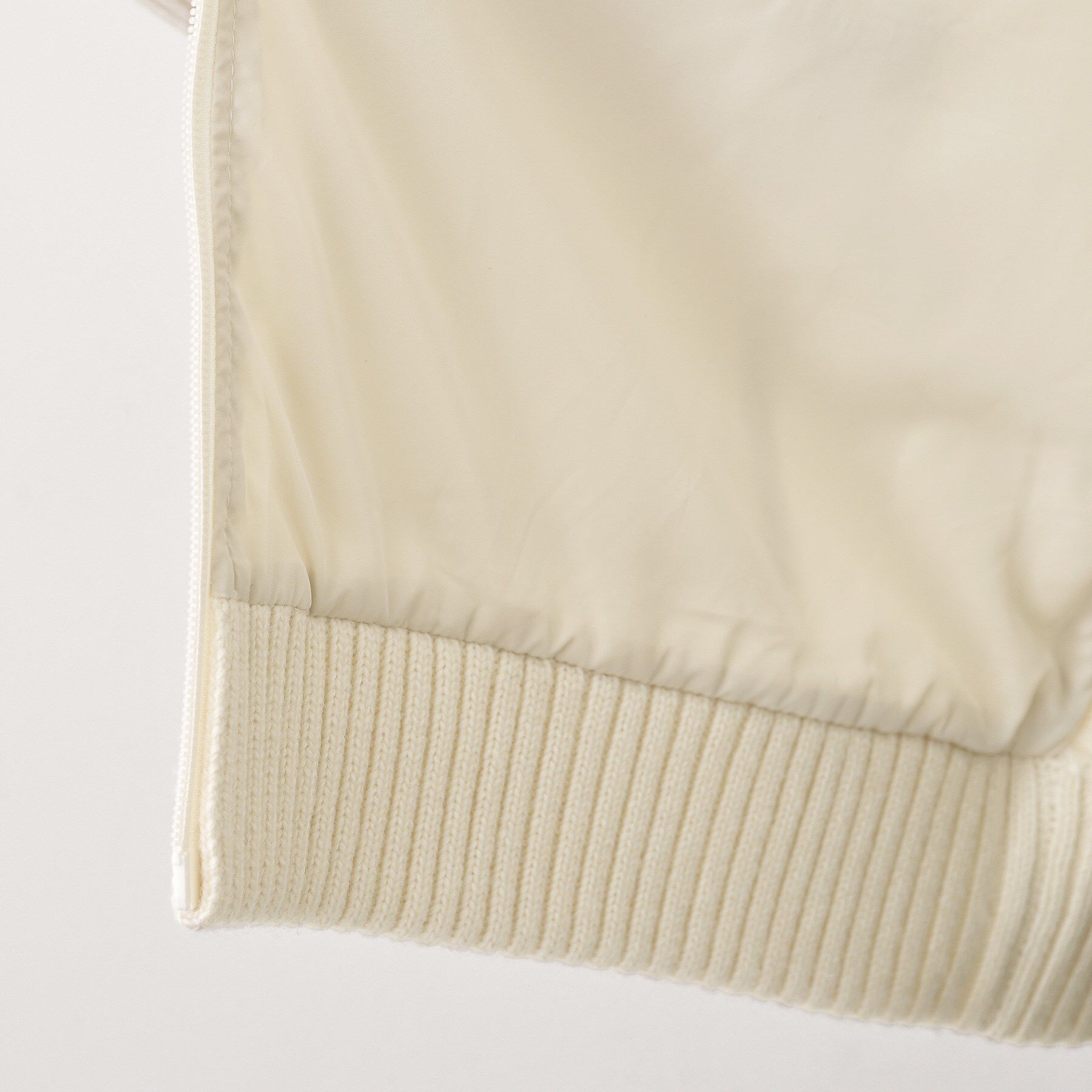 Dessin「【洗える】異素材ミックスジップブルゾン」|ブルゾン・スタジャン|