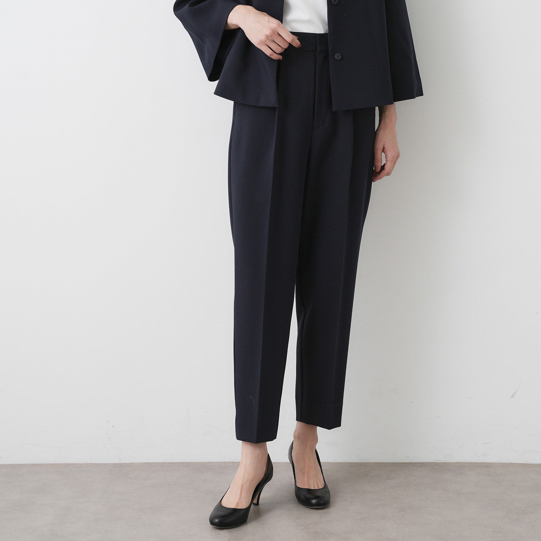 Dessin「【入卒/セレモニー/セットアップ可能】ダブルクロステーパードパンツ」|その他|ネイビー(094)