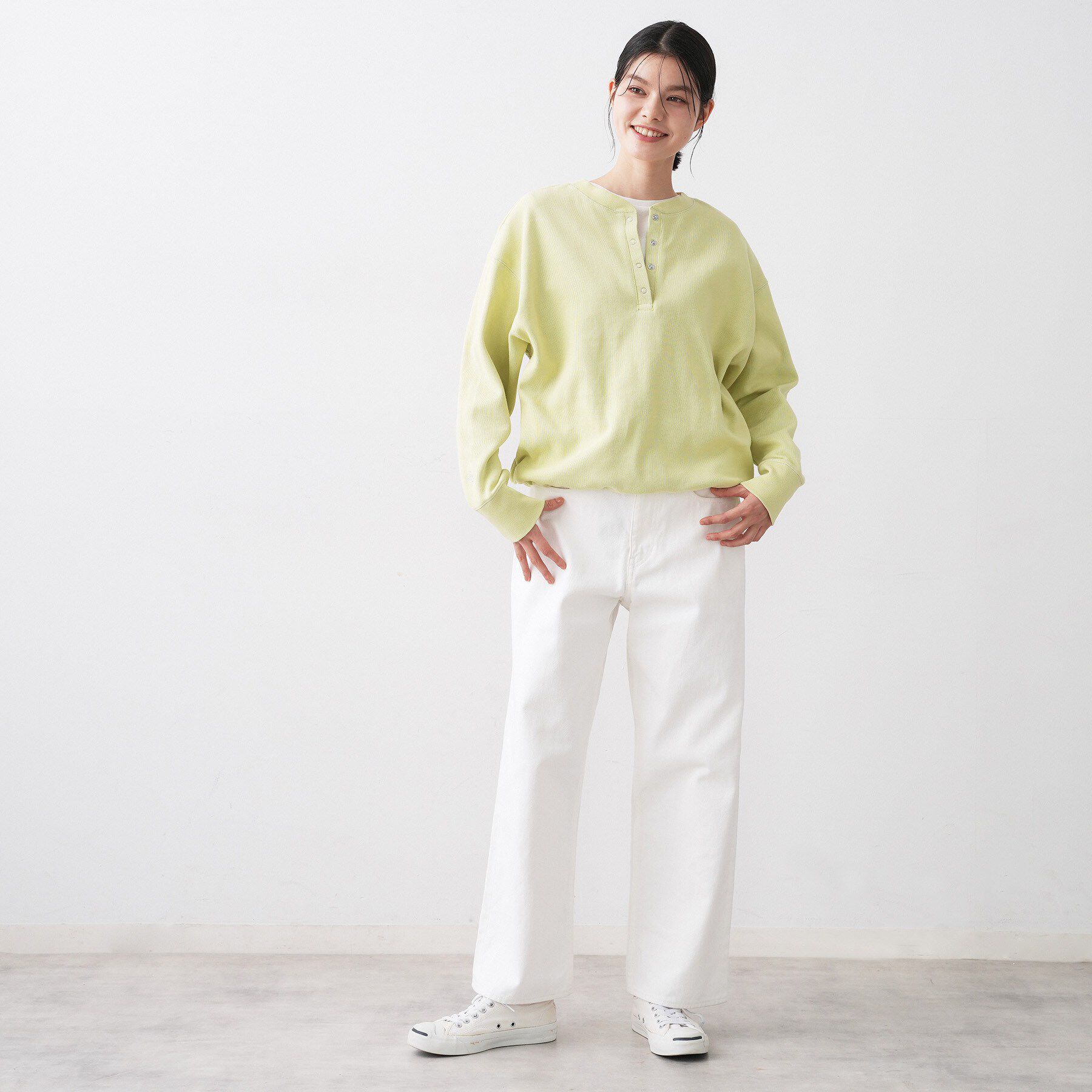 Dessin「【前後2WAY/洗える】ドロストリブカットソー」|Tシャツ・カットソー|