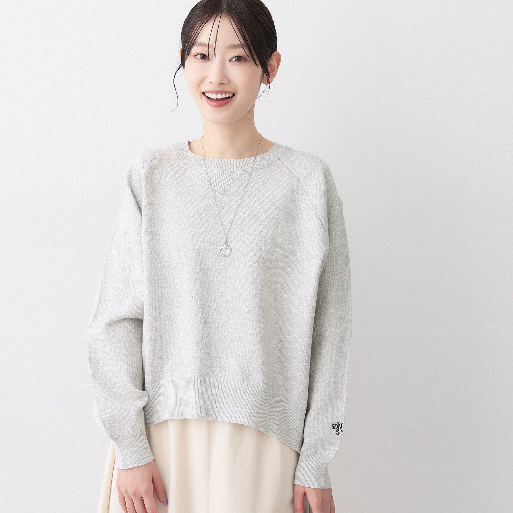 Dessin「【洗える】スウェットライクニット」|ニット・セーター|