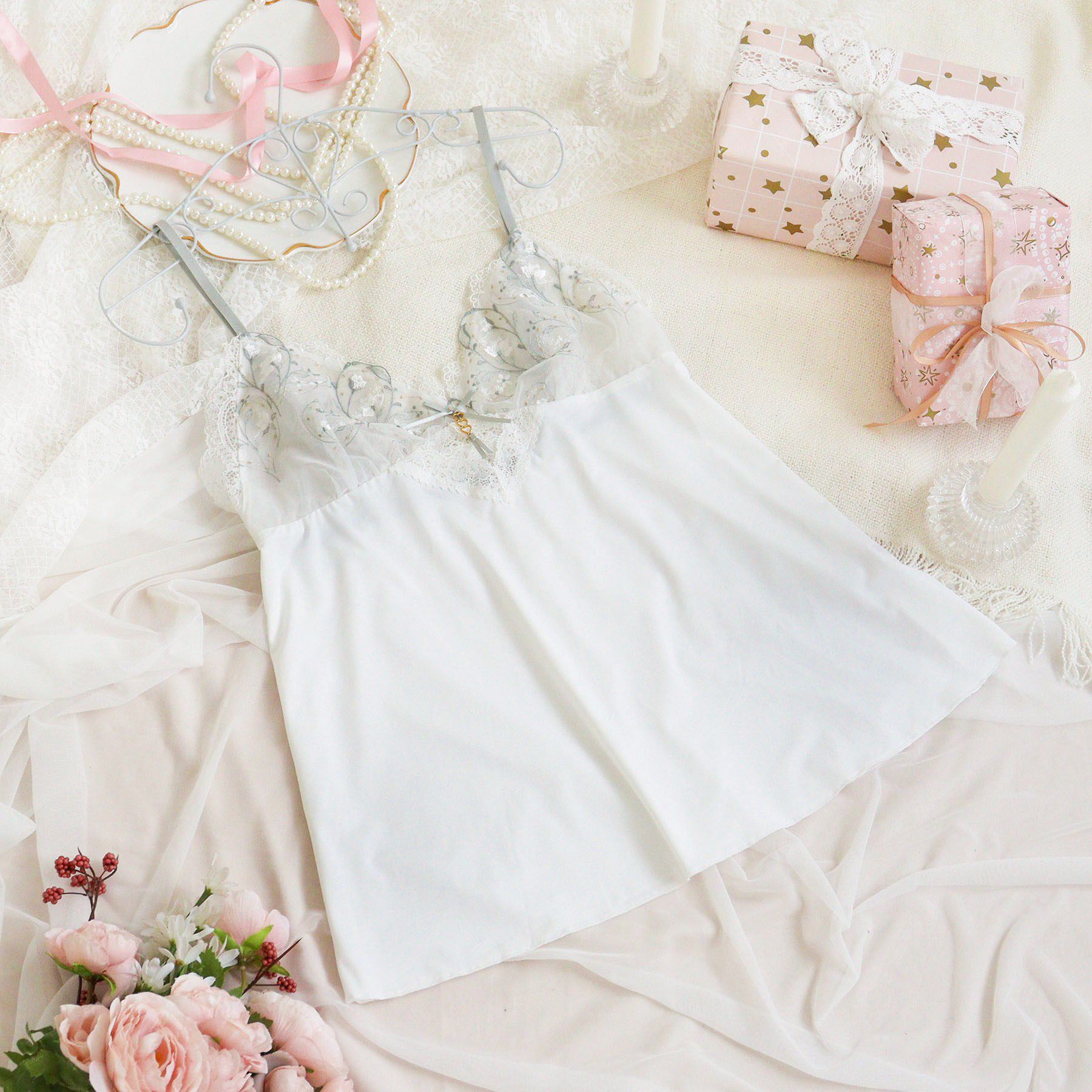 Risa Magli「フローチェ キャミソール」|キャミソール|ホワイト(001)