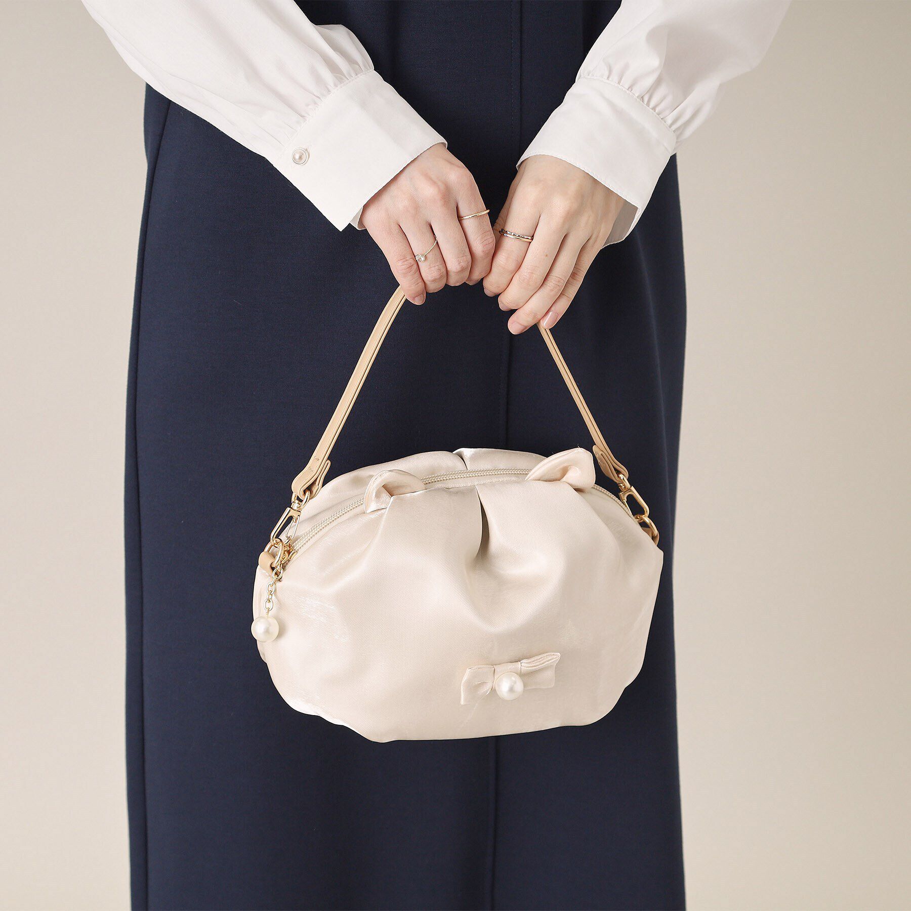 ITS&rsquo;DEMO「猫型ポーチミニトート」|ハンドバッグ|