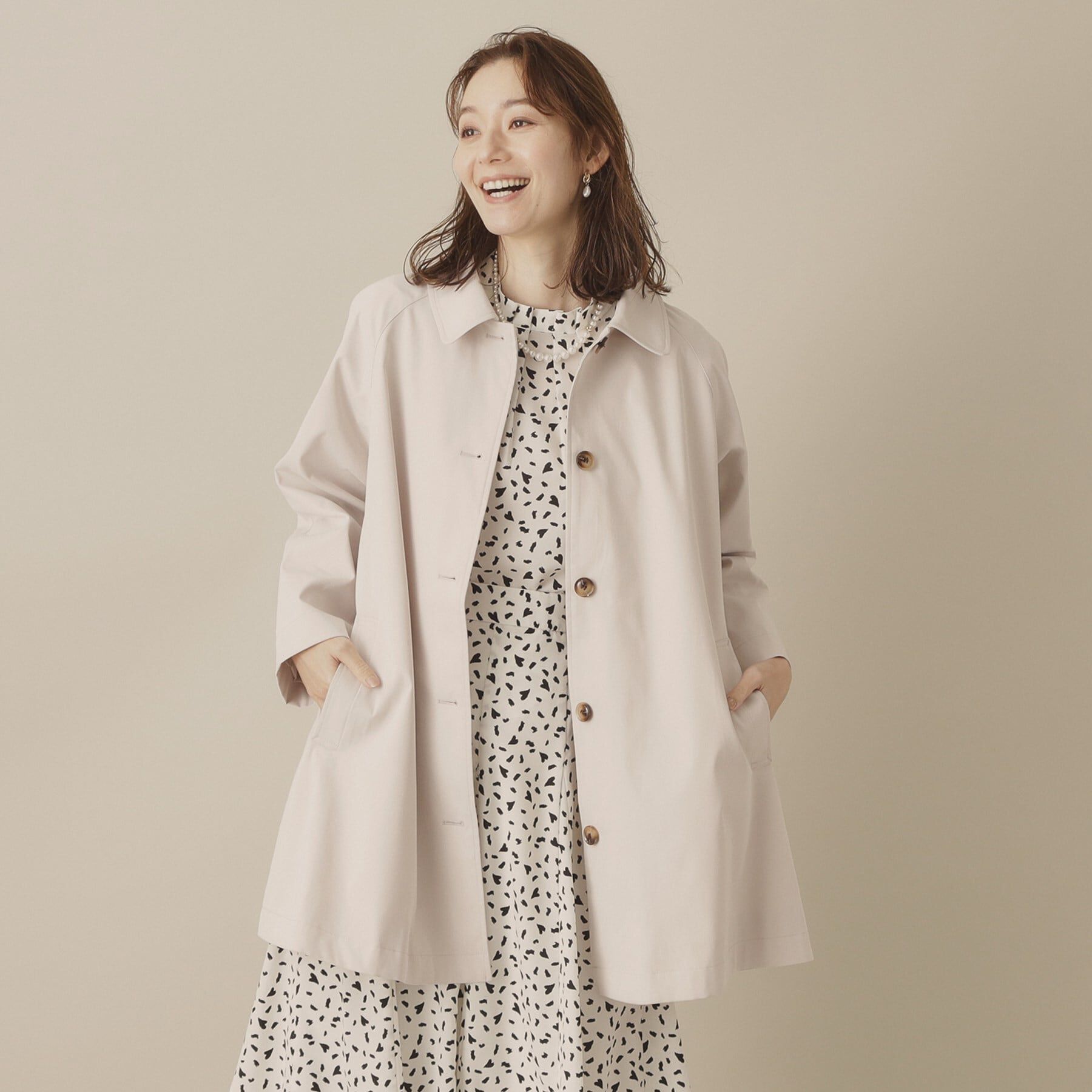 ITS&rsquo;DEMO「【撥水／通勤】ステンカラーコート」|ステンカラーコート|