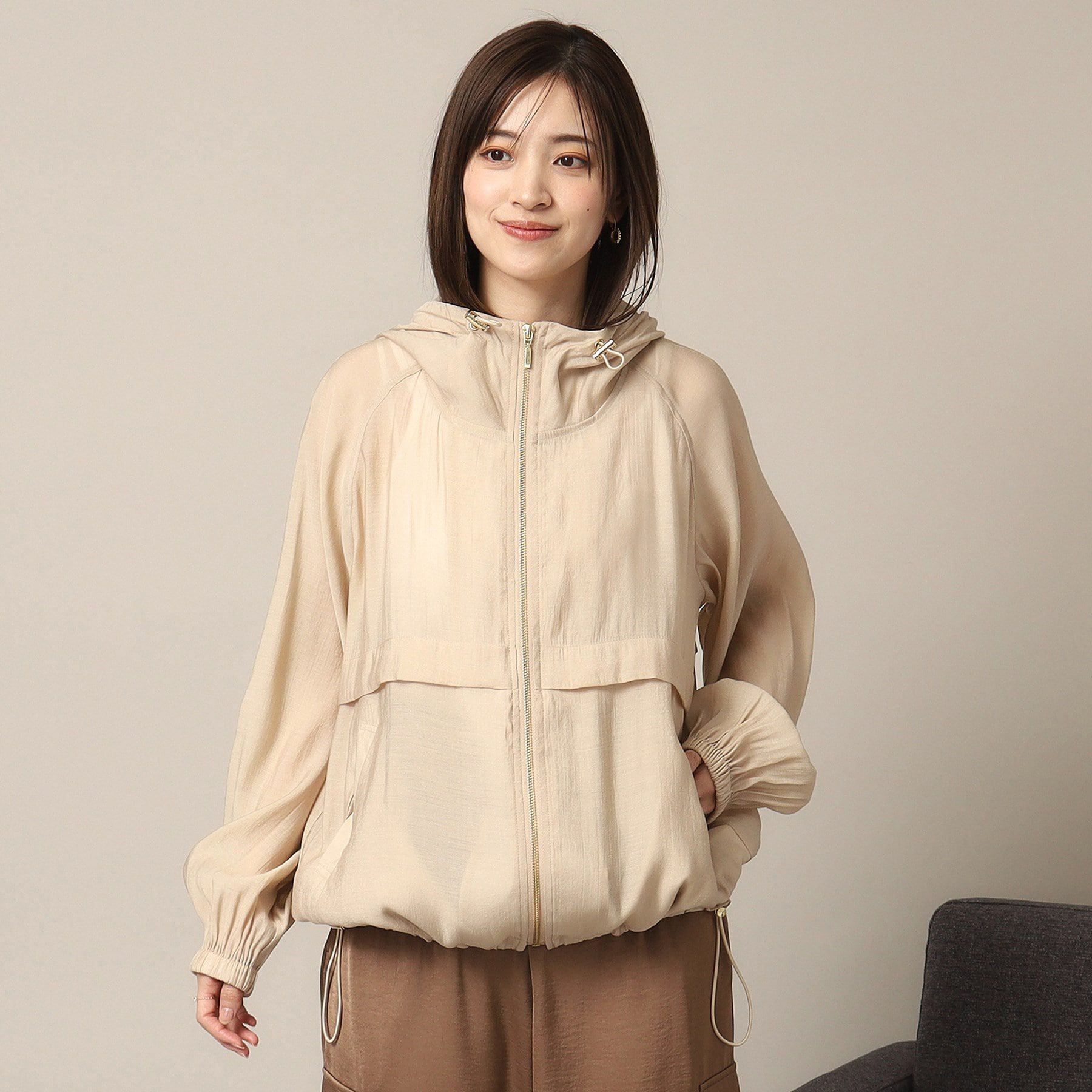 ITS&rsquo;DEMO「【手洗い可】シアーブルゾン」|ブルゾン・スタジャン|