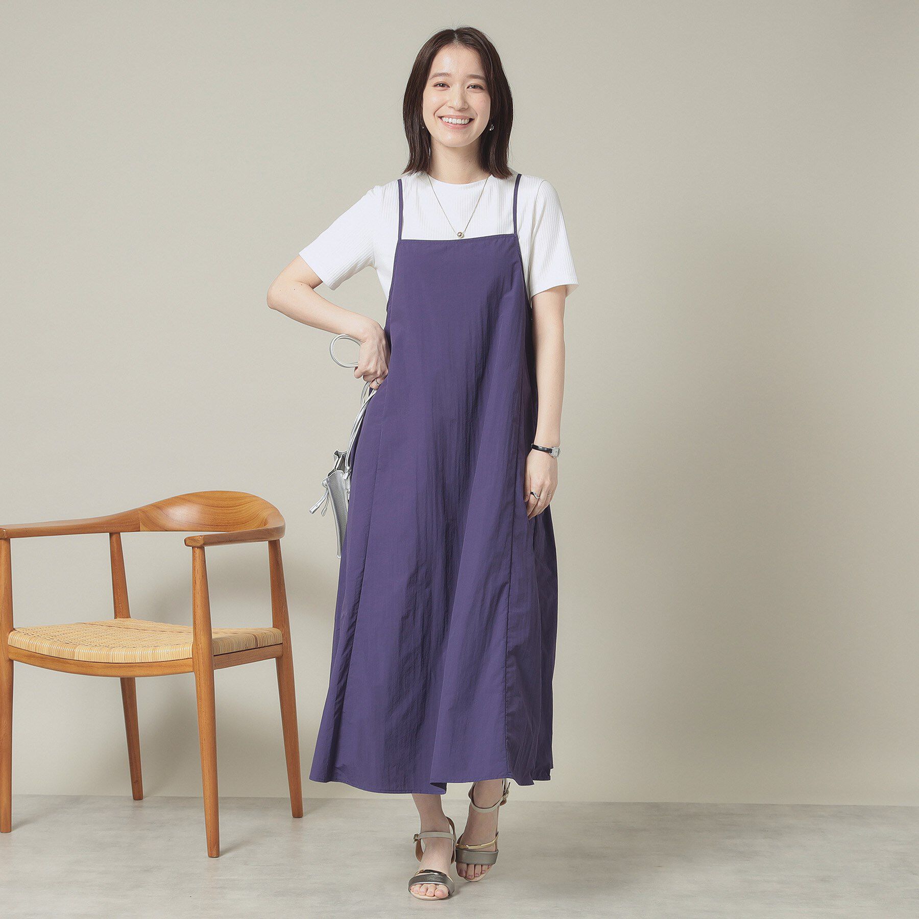 ITS&rsquo;DEMO「【撥水／洗濯機OK】キャミワンピース＜旅服シリーズ＞」|ワンピース|