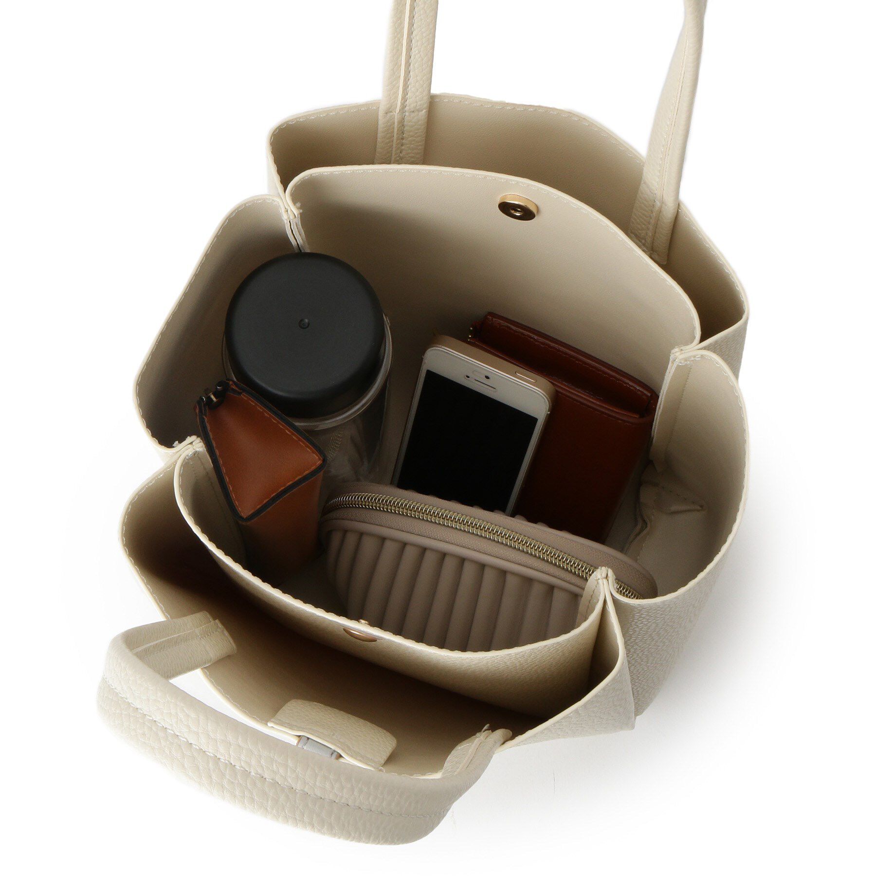 ITS&rsquo;DEMO「ベルト三層ミニトート」|ハンドバッグ|