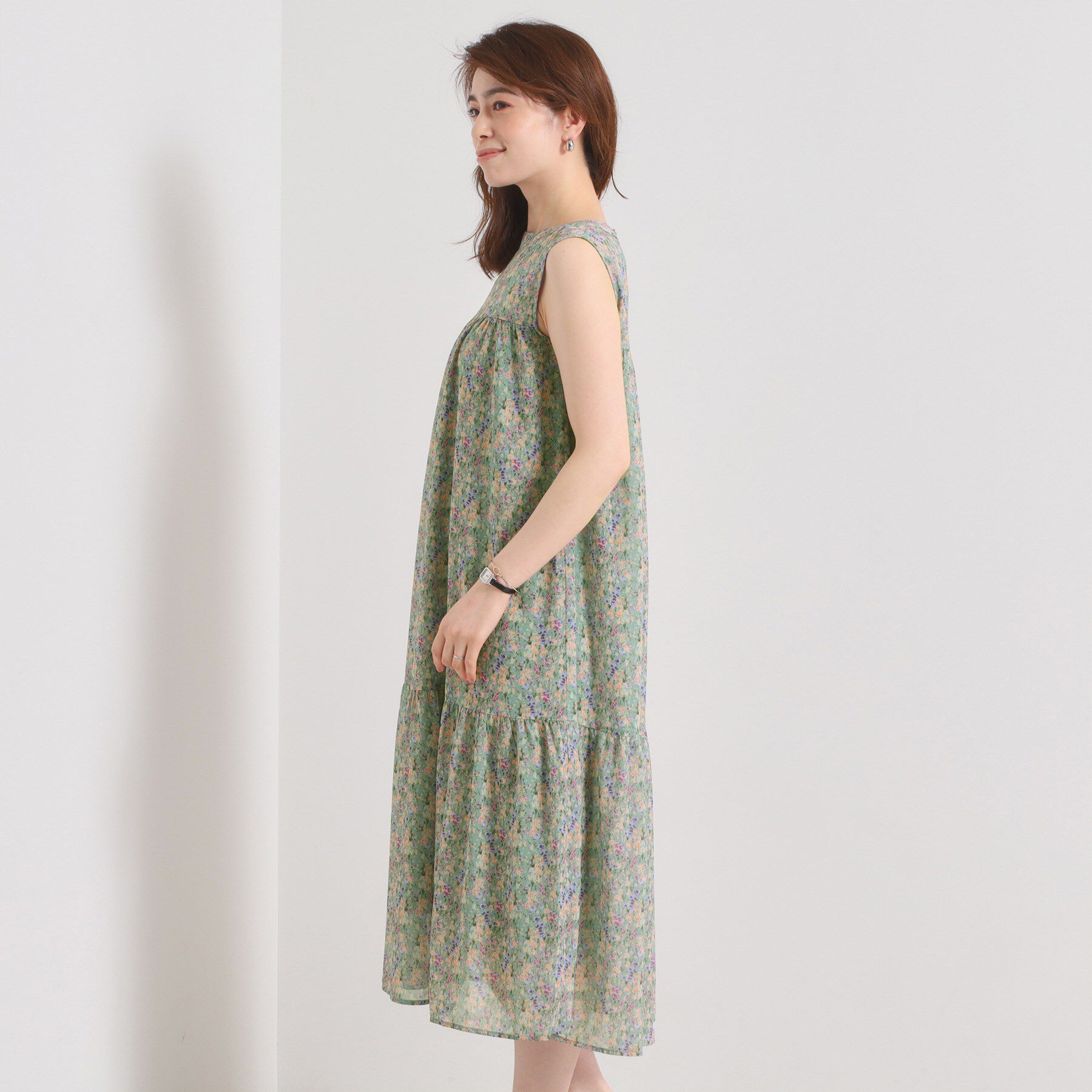 ITS&rsquo;DEMO「【洗濯機OK】マキシ丈ワンピース」|ワンピース|