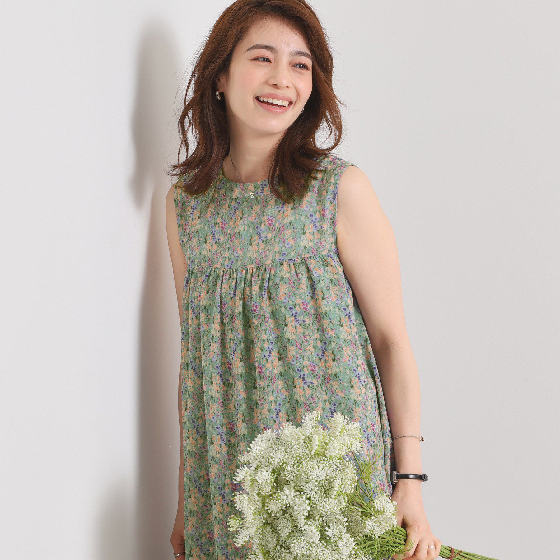 ITS&rsquo;DEMO「【洗濯機OK】マキシ丈ワンピース」|ワンピース|