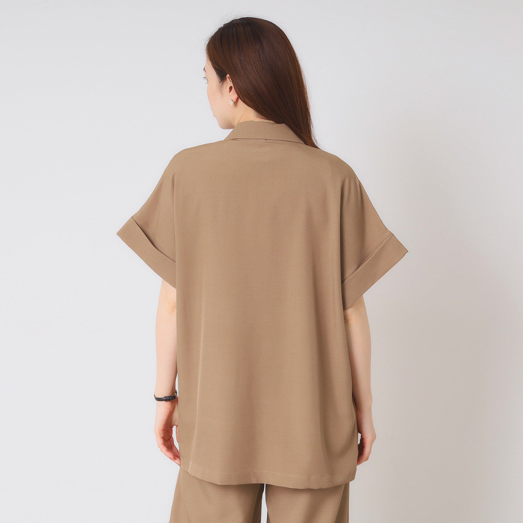 ITS&rsquo;DEMO「【手洗い可／セットアップ可】5分袖ジャケット」|テーラードジャケット|