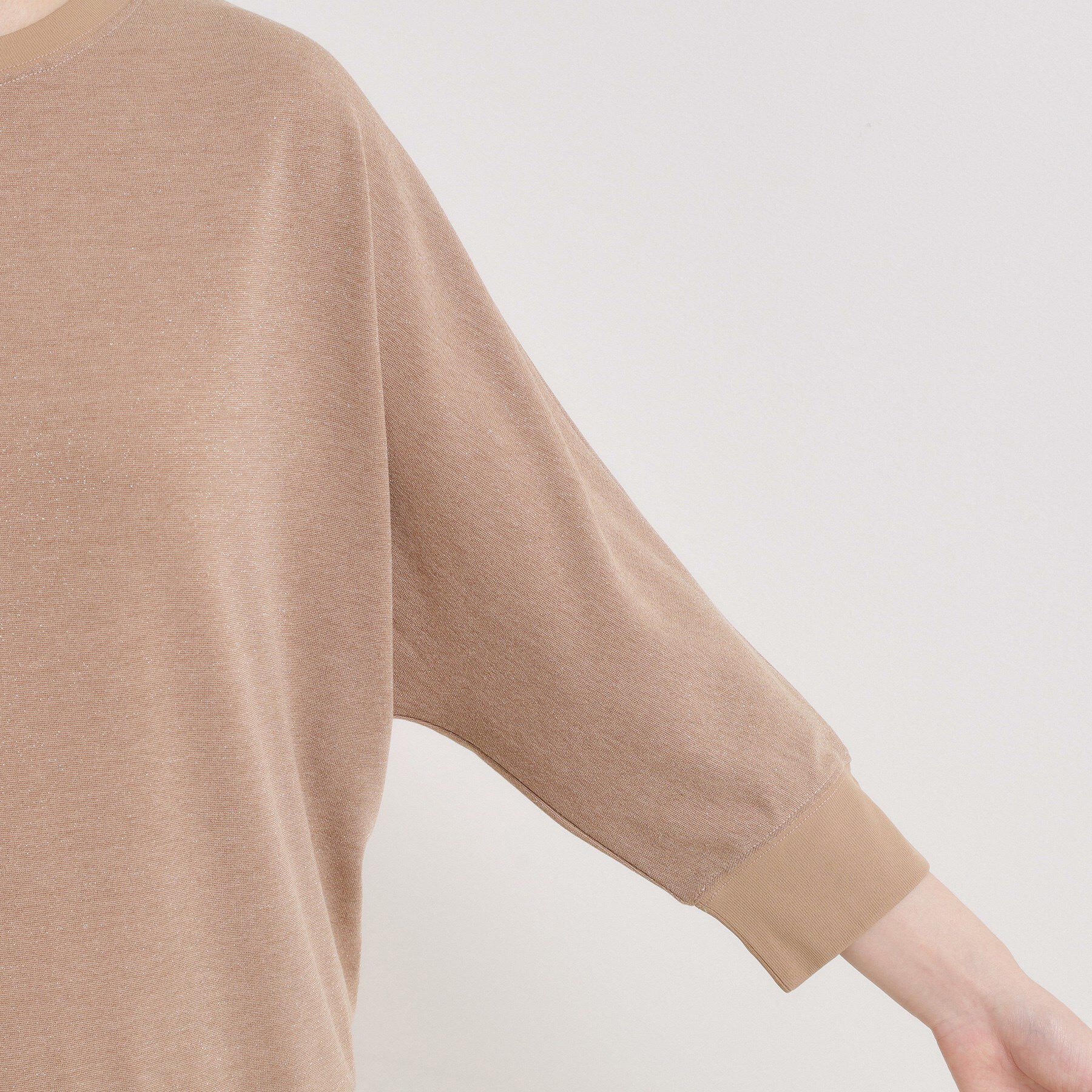 ITS&rsquo;DEMO「【手洗い可】ラメポンチドルマントップス」|Tシャツ・カットソー|